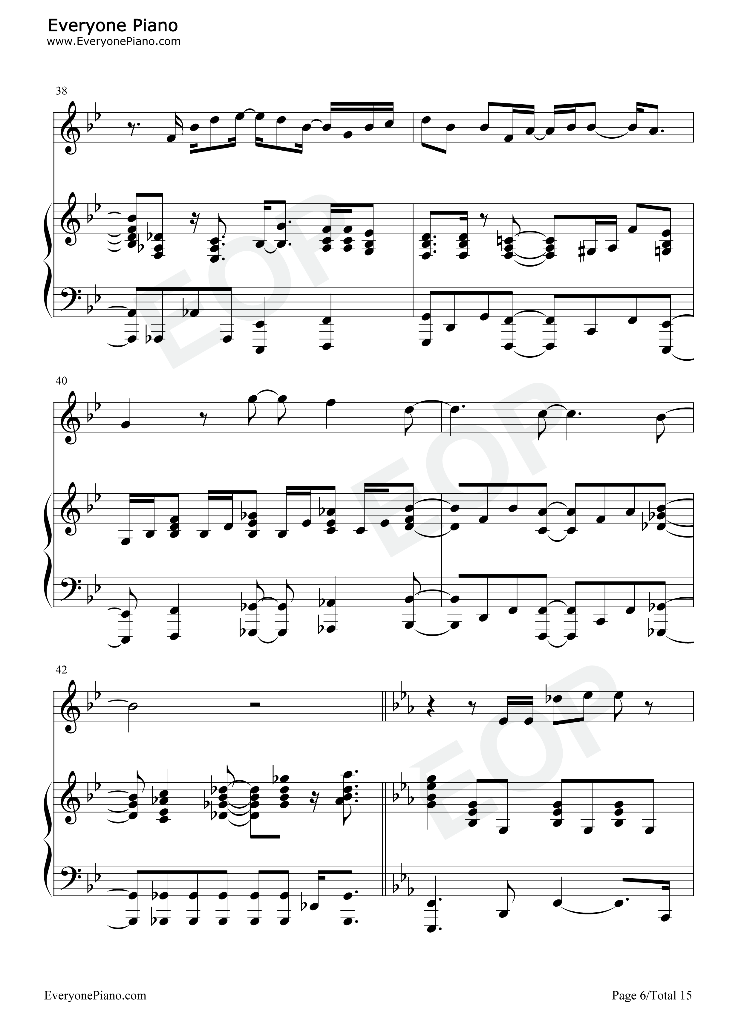 One Last Time钢琴谱-Christopher Jackson6