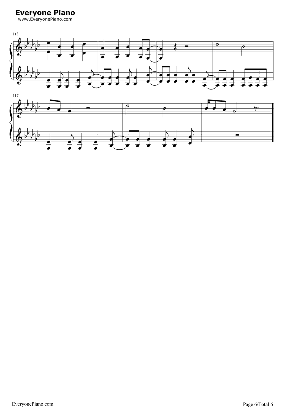 FireNGold钢琴谱-BeaMiller6