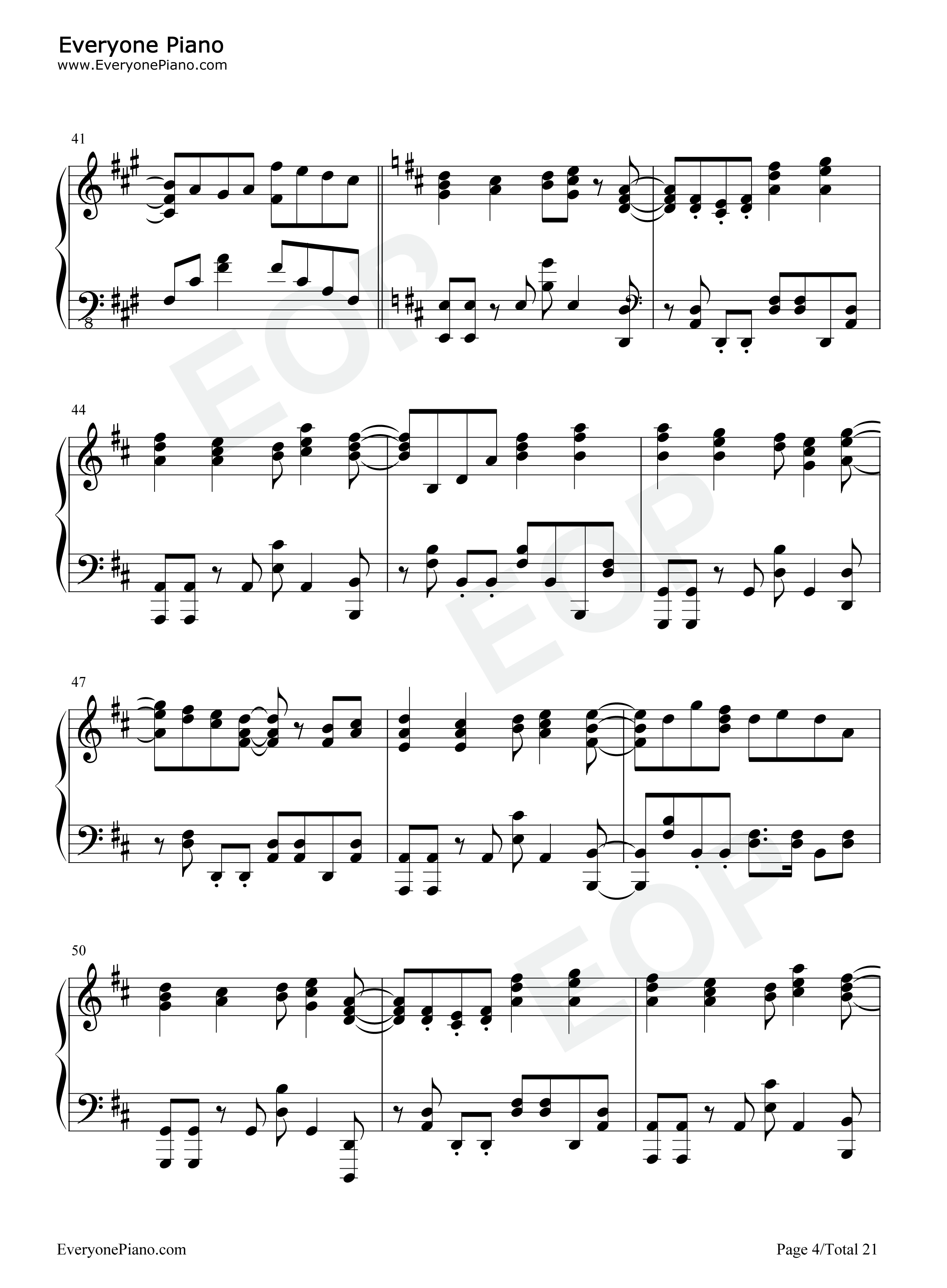 Leap of faith钢琴谱-fripSide4