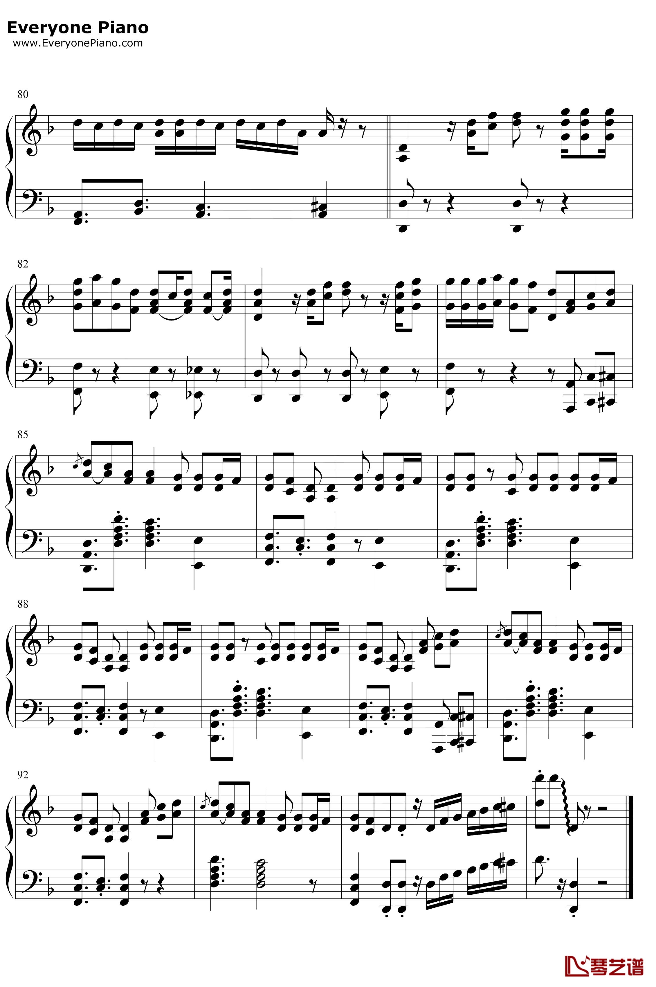South of the Border钢琴谱-EdSheeran7