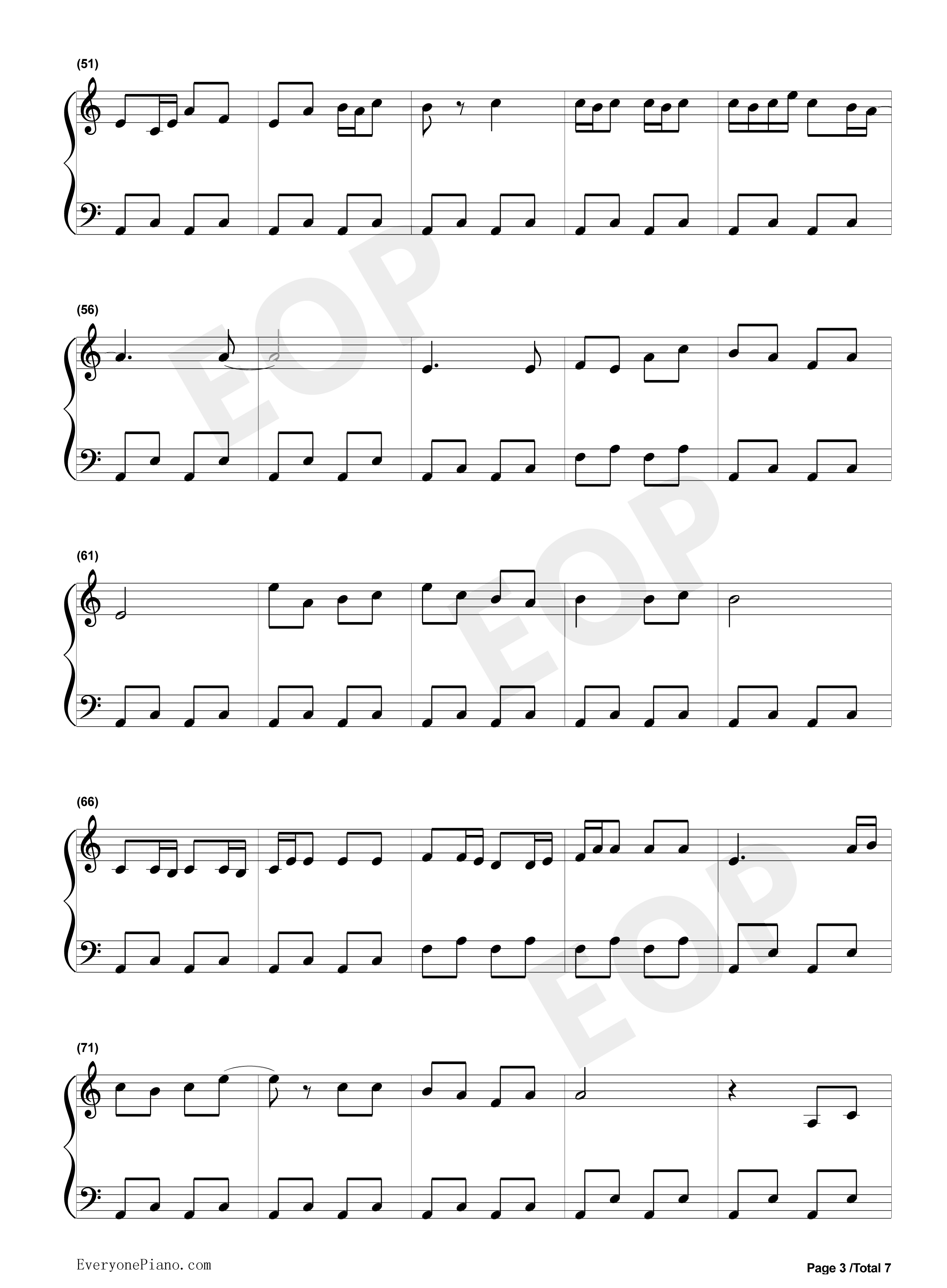 なみだの操钢琴谱-殿さまキングス-涙の操-樱桃小丸子插曲3