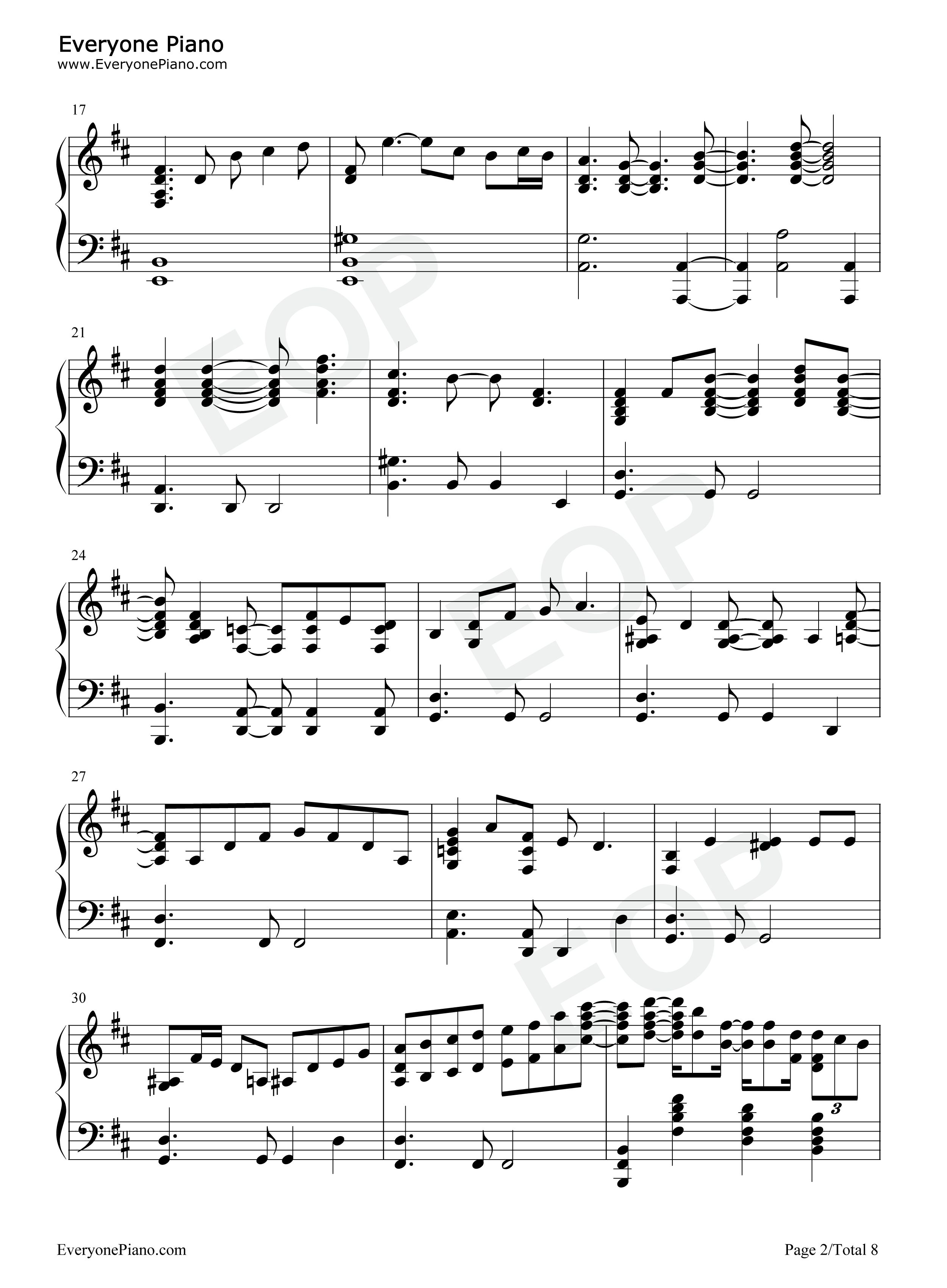 Just the Way You Are钢琴谱-Billy Joel2