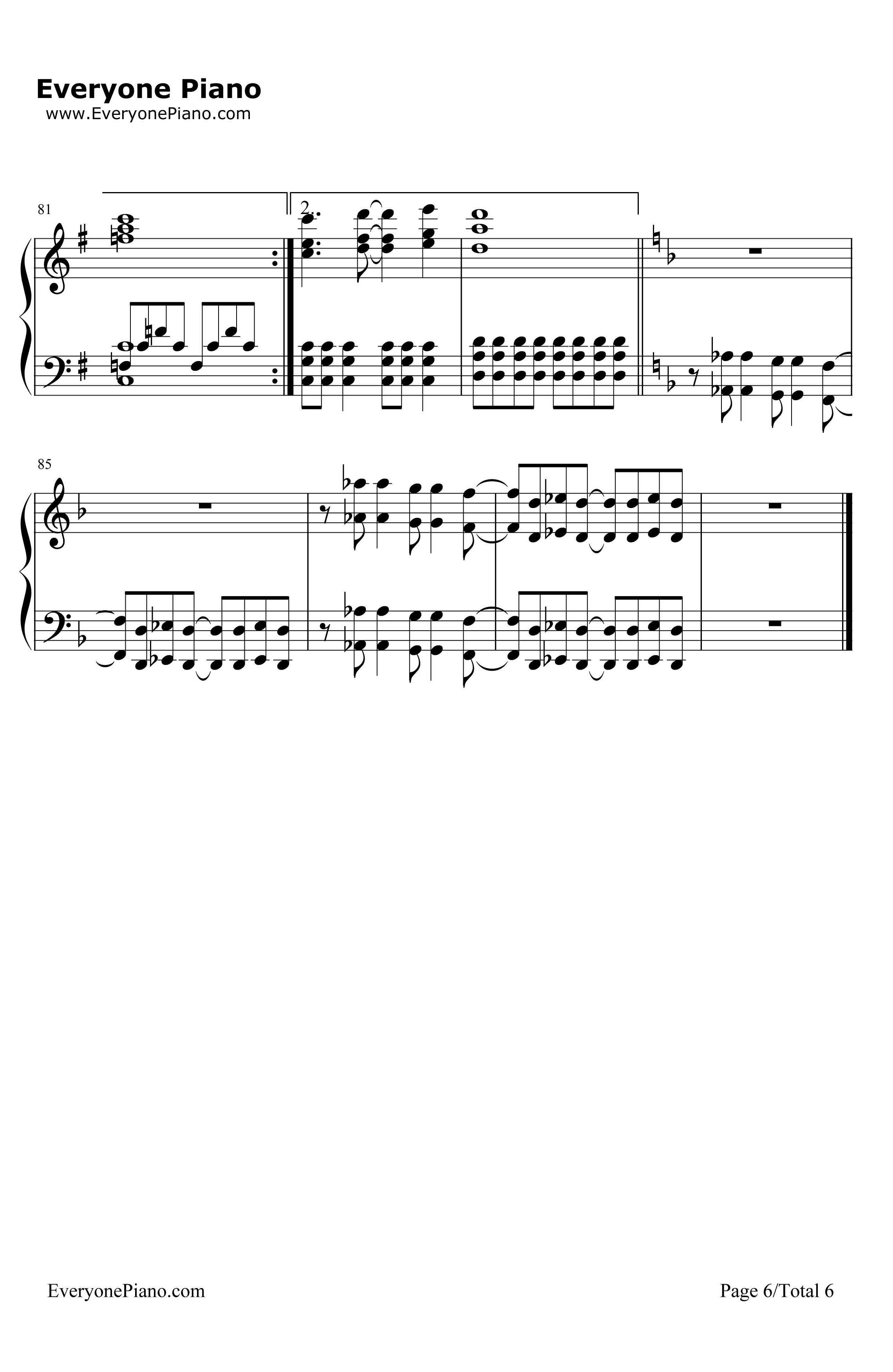 Amaranth钢琴谱-Nightwish6