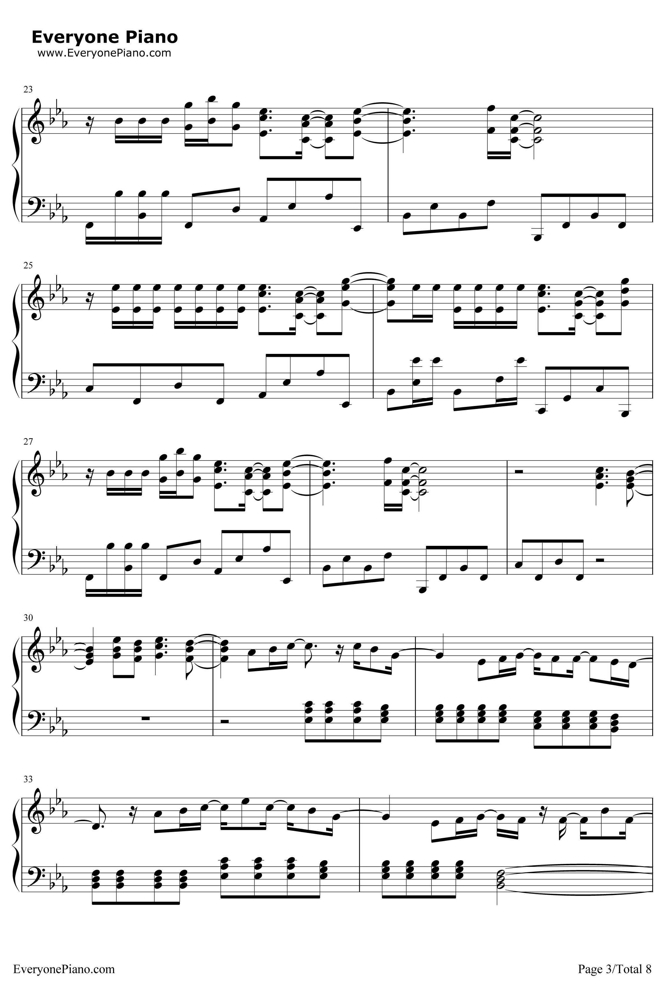 Superheroes钢琴谱-TheScript3