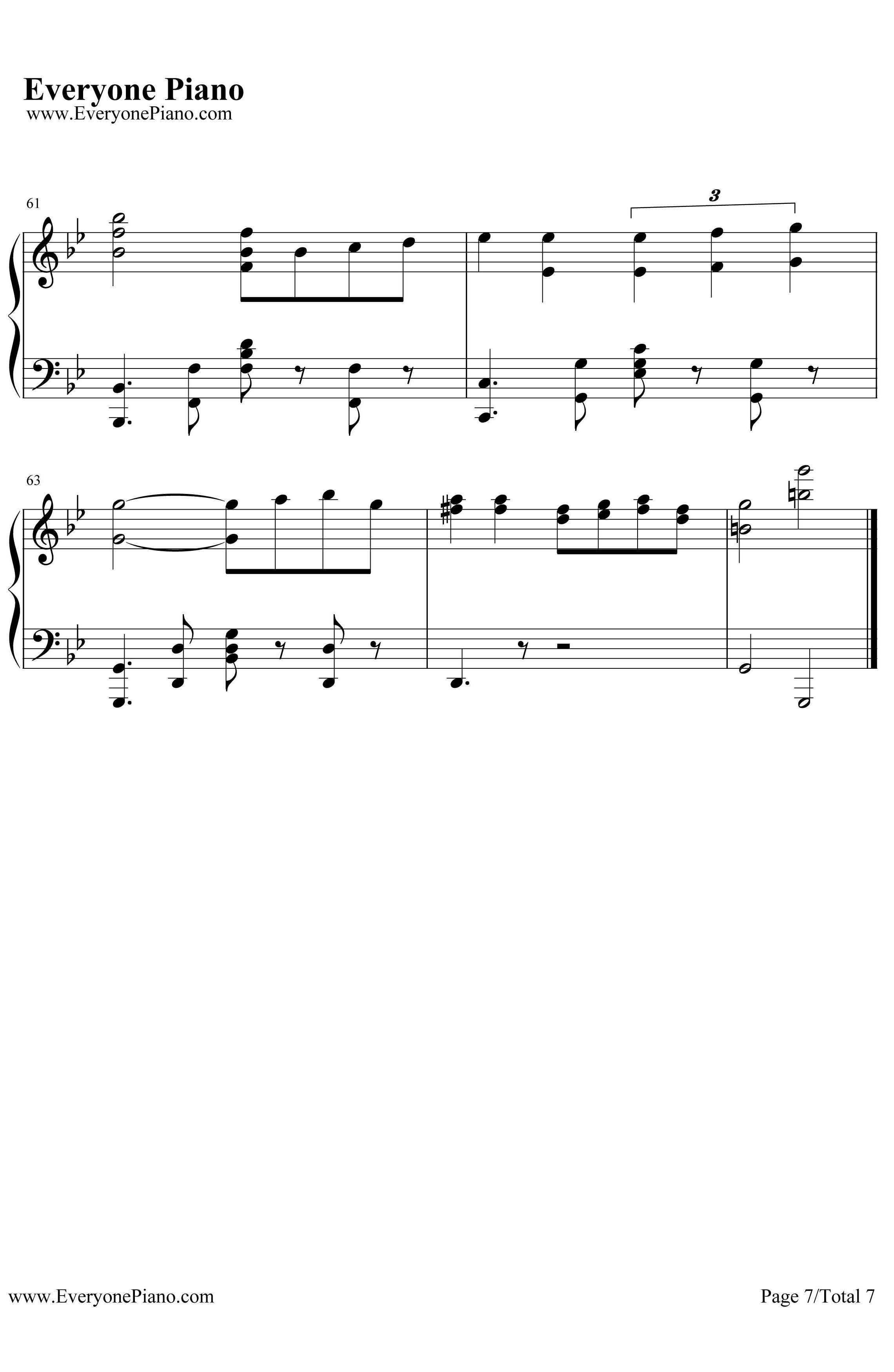 Por Una Cabeza钢琴谱-ThomasNewman汤玛斯纽曼-经典探戈舞曲7