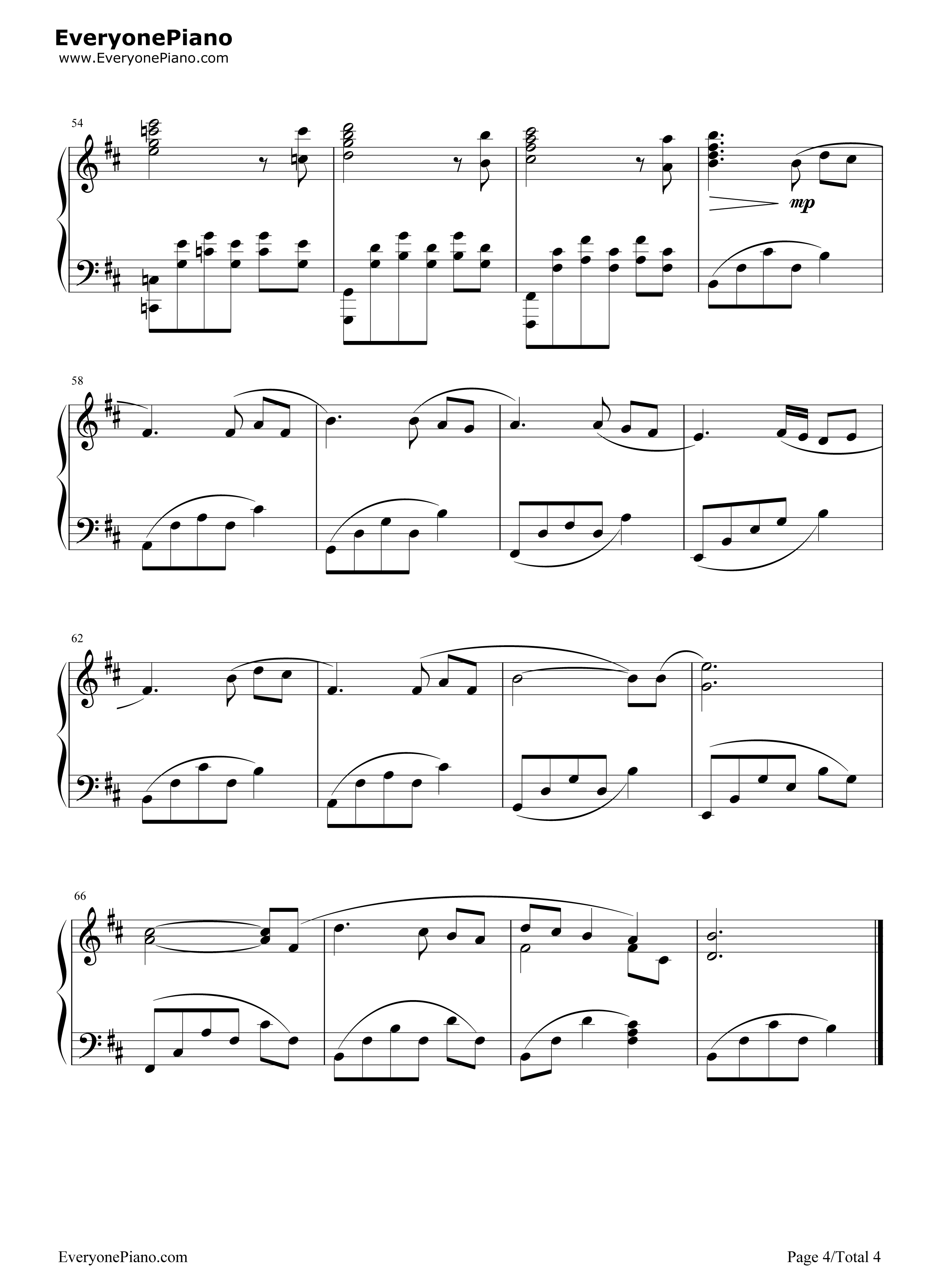 A Time For Us钢琴谱-Andy Williams4