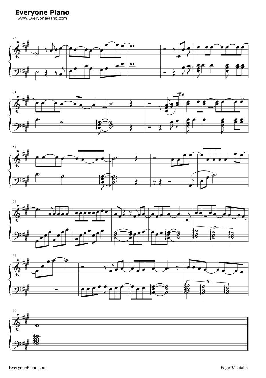 我不会喜欢你钢琴谱-陈柏霖-我可能不会爱你插曲3