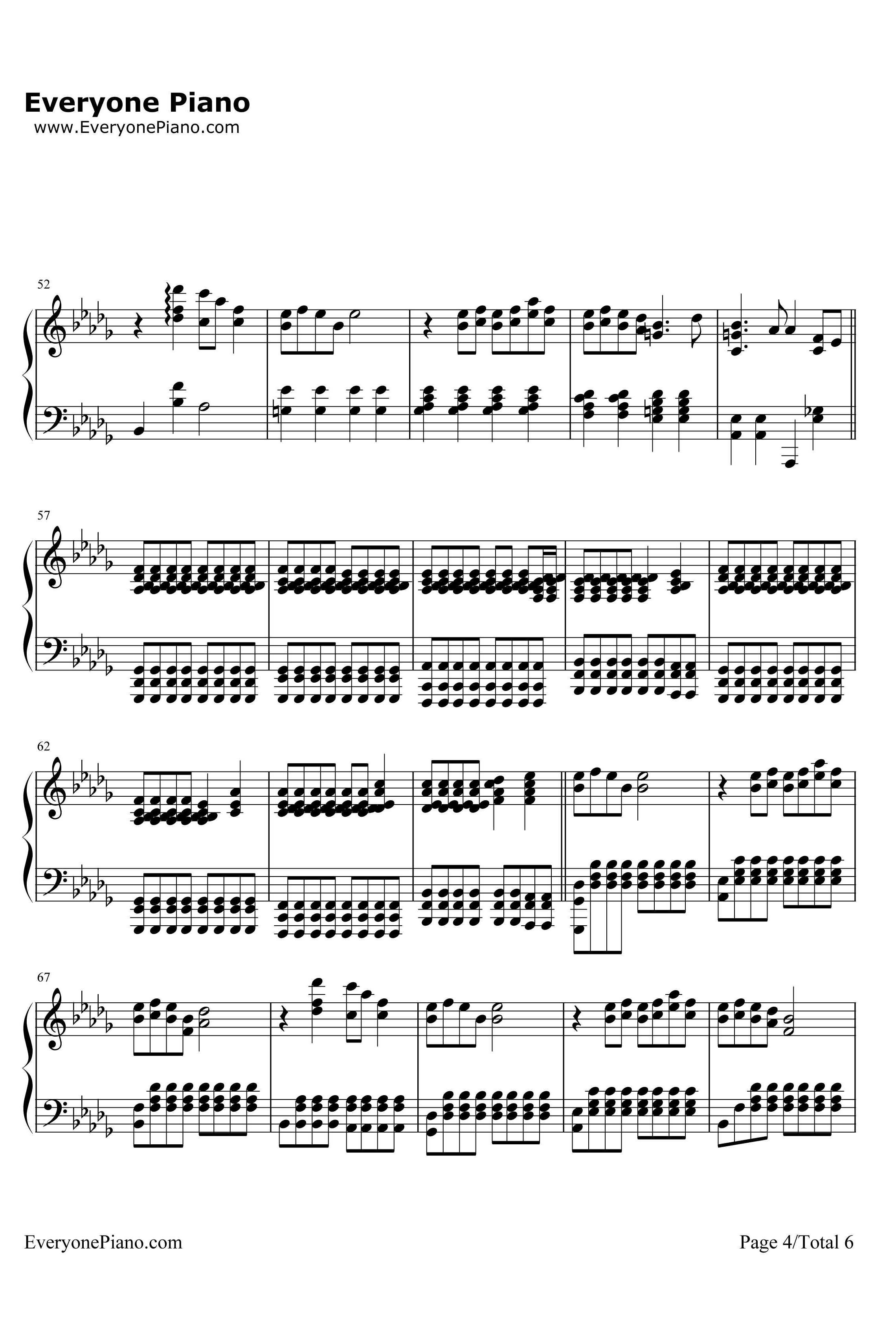 Forbidden Colours钢琴谱-坂本龙一-MerryChristmasMr.Lawrence插曲4