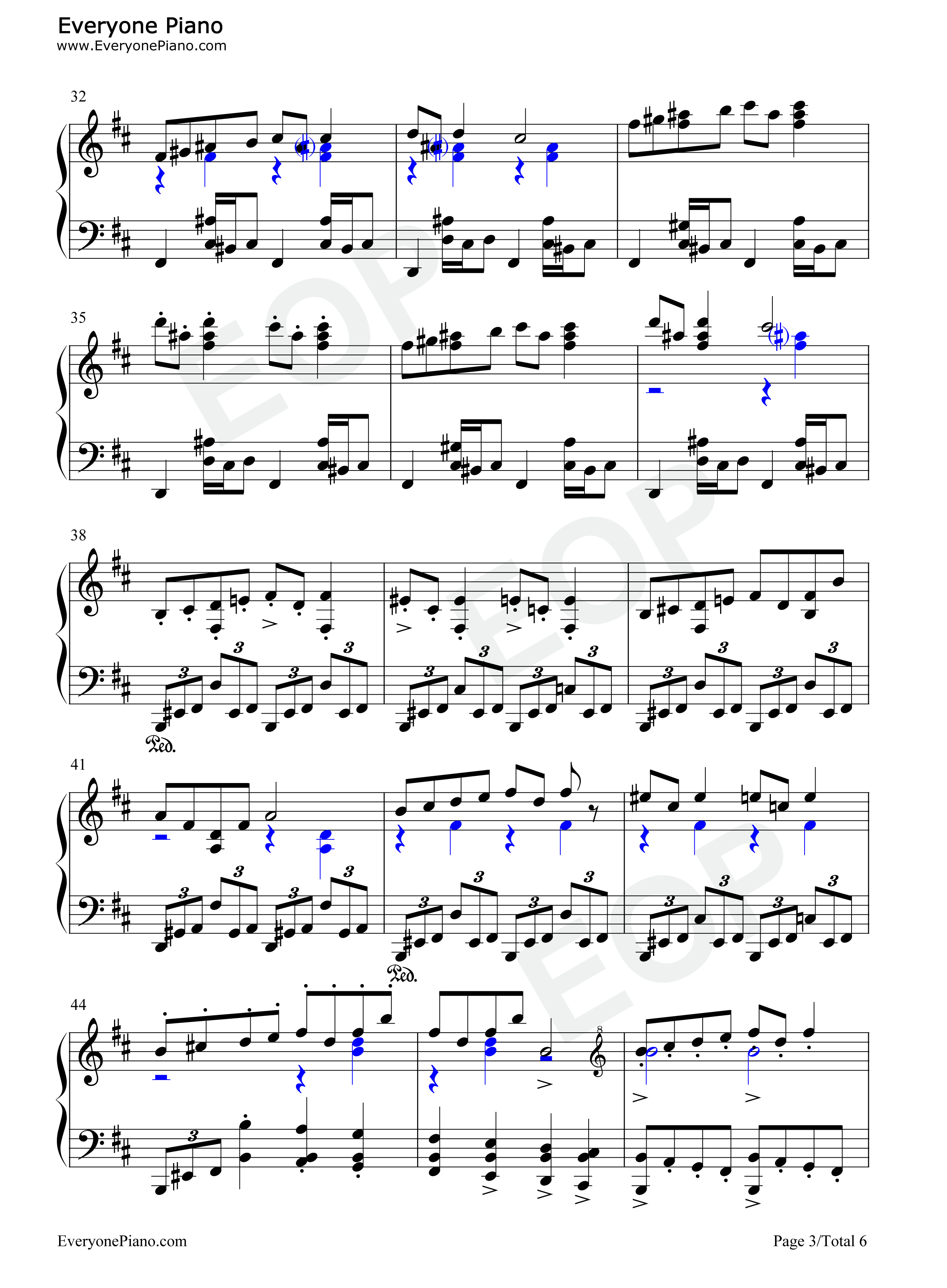 In the Hall of the Mountain King钢琴谱-Edvard Grieg3