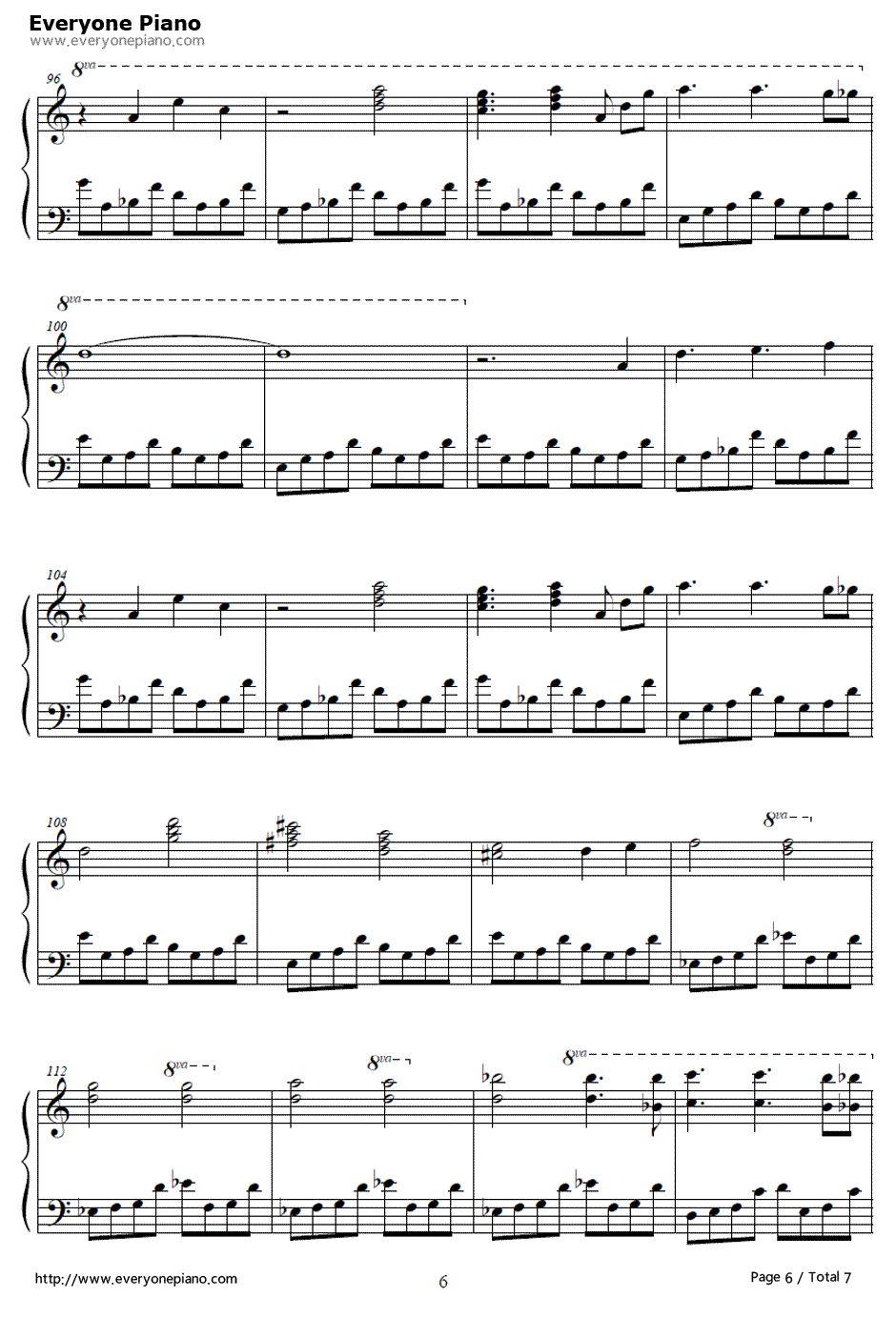 To Far Away Times钢琴谱-Yasunori Mitsuda-《超时空之轮》片尾曲6