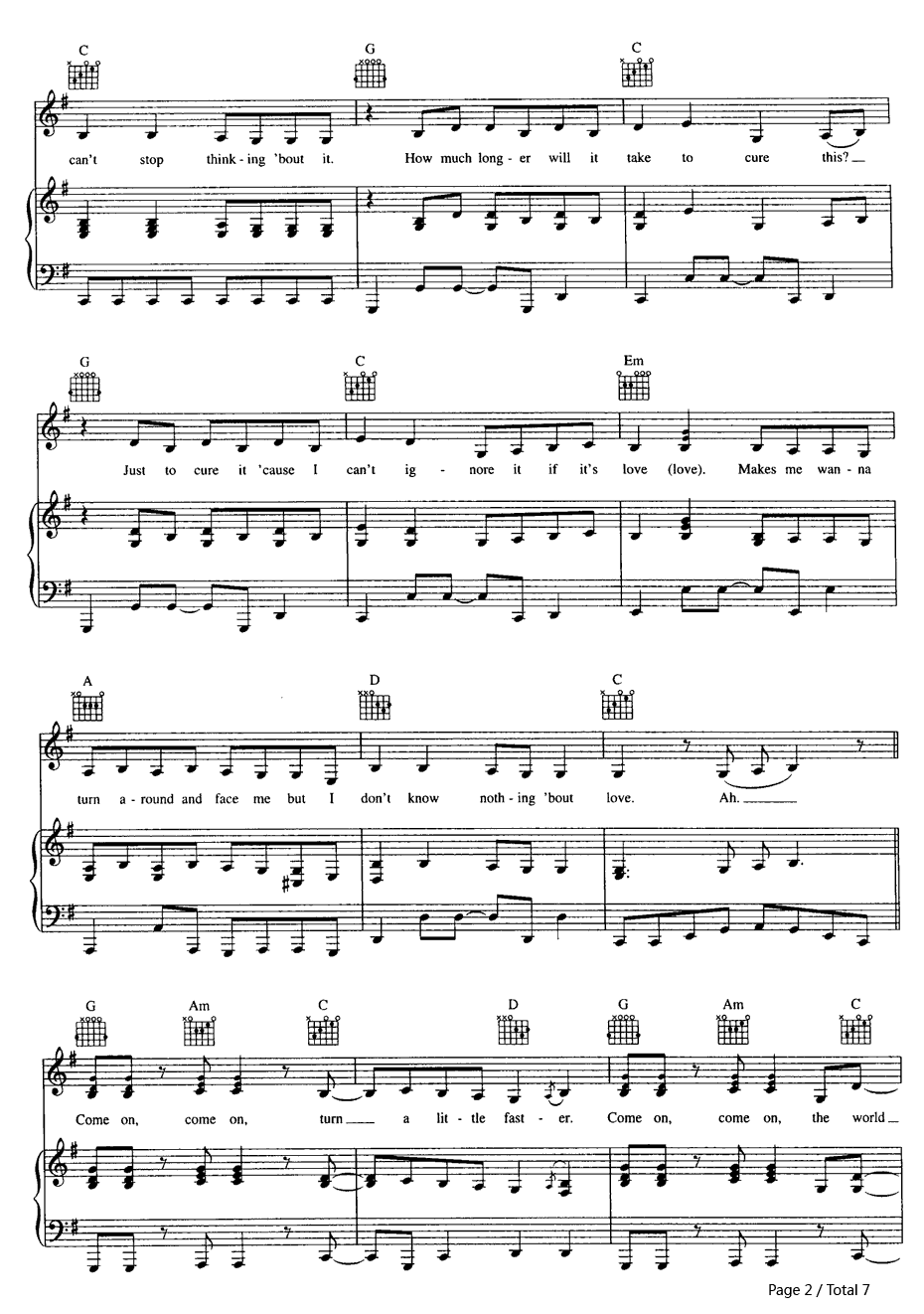 Accidentally In Love钢琴谱-Counting Crows2