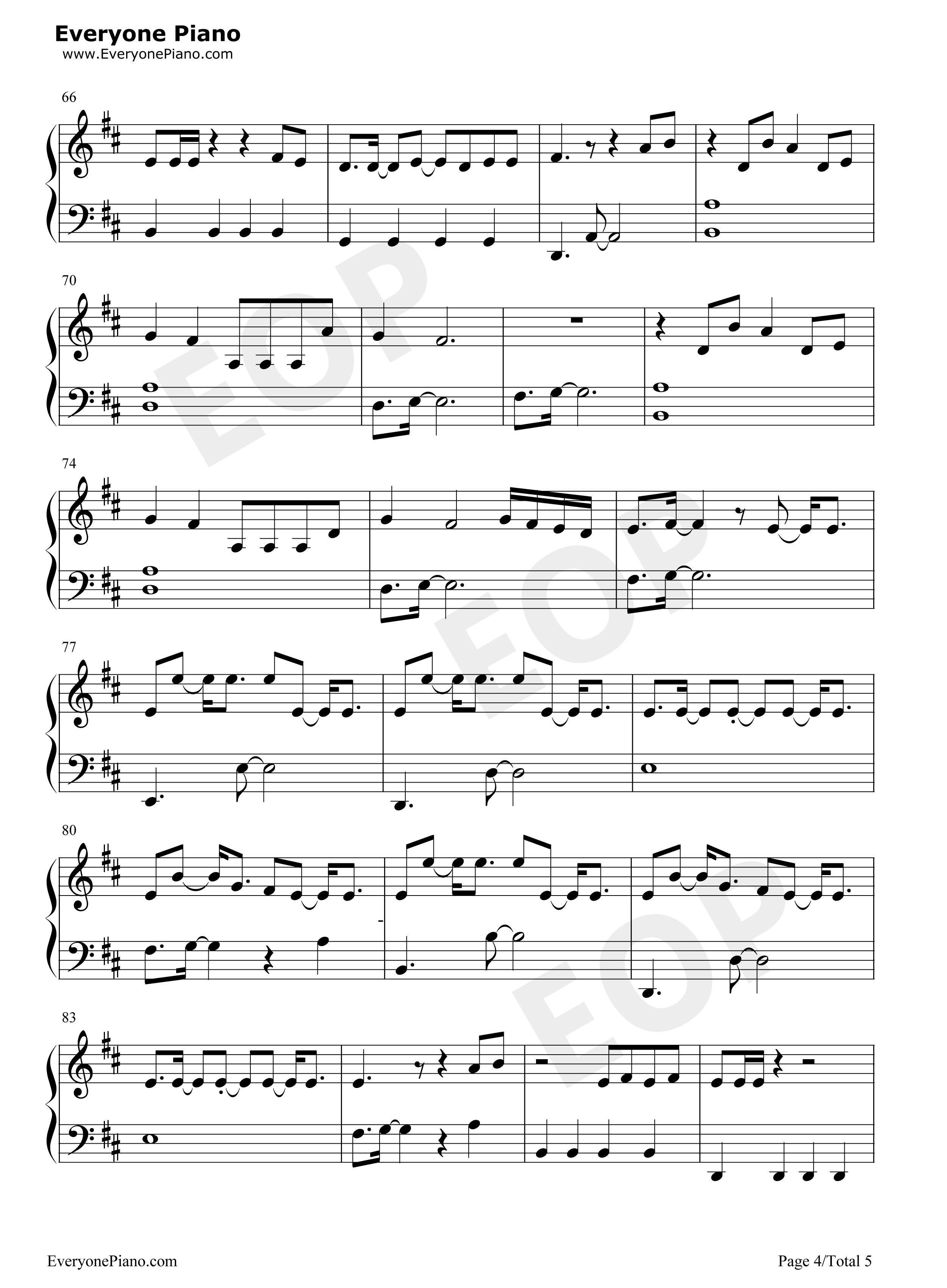 Dont Start Now钢琴谱-Dua Lipa4