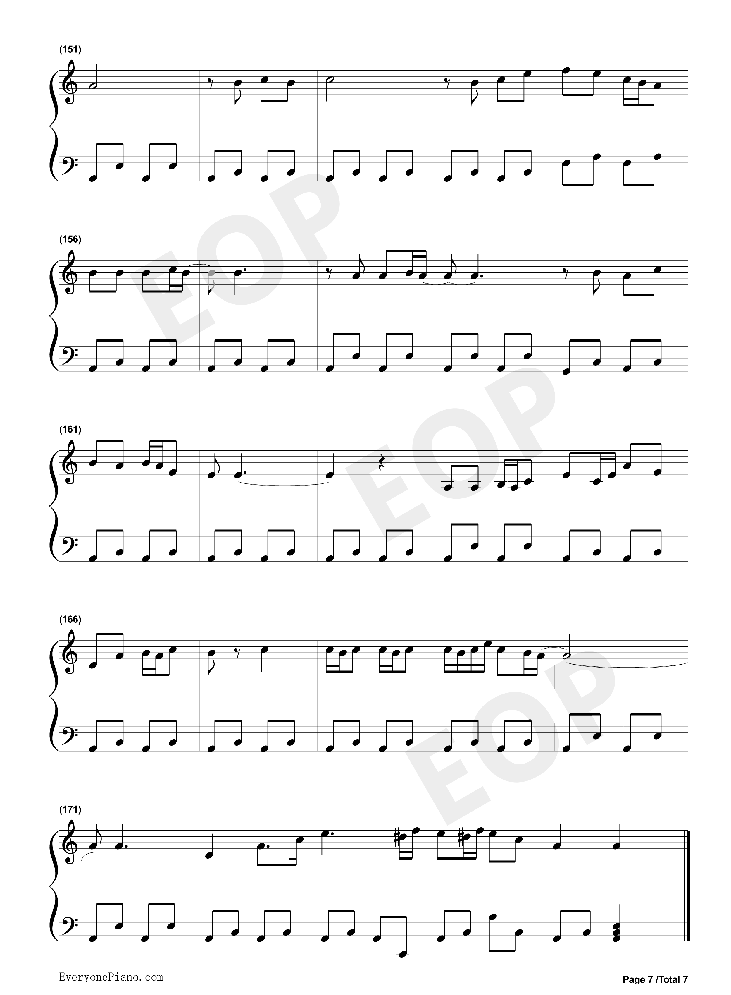 なみだの操钢琴谱-殿さまキングス-涙の操-樱桃小丸子插曲7