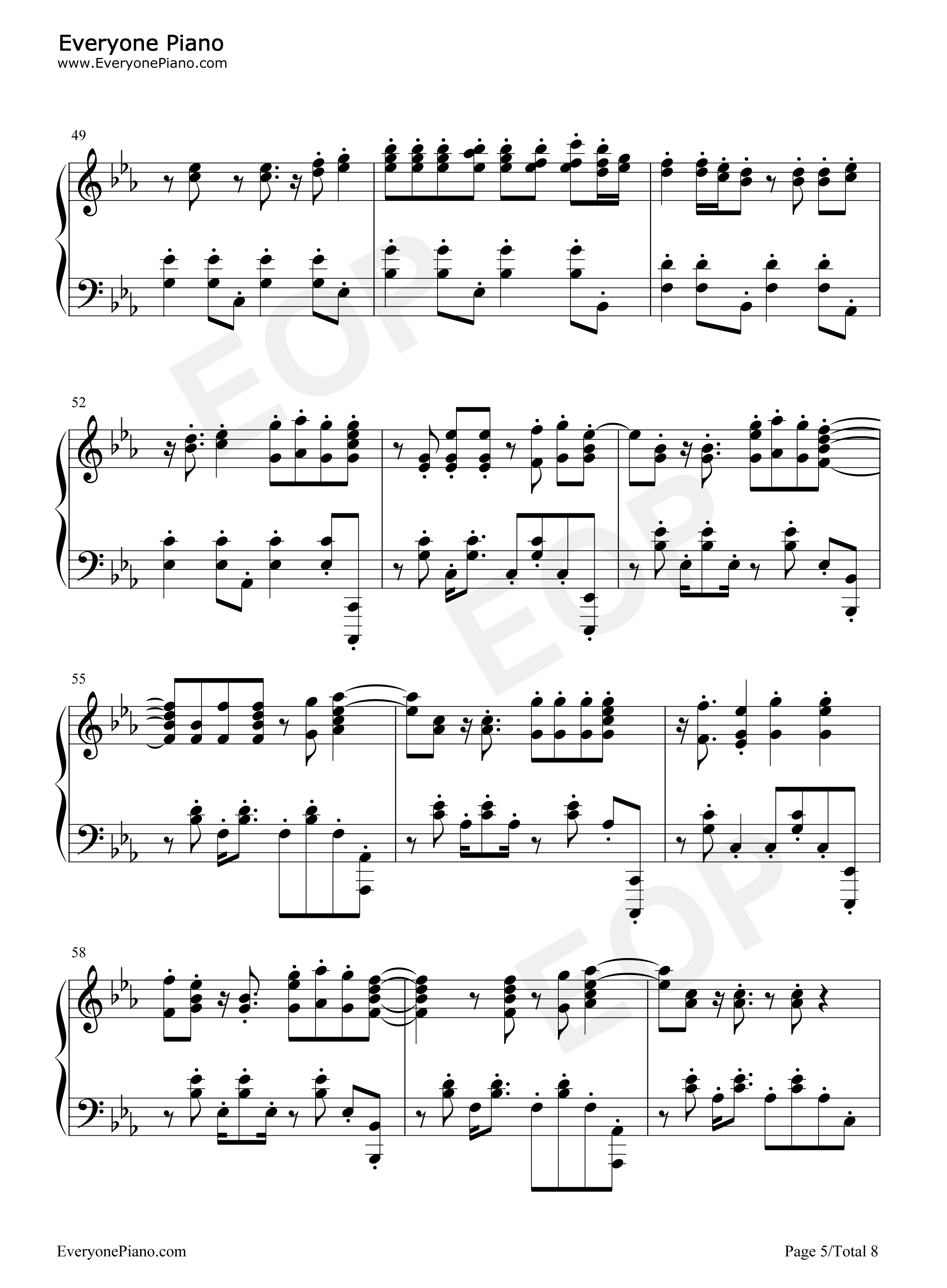 Wrecked钢琴谱-Imagine Dragons5