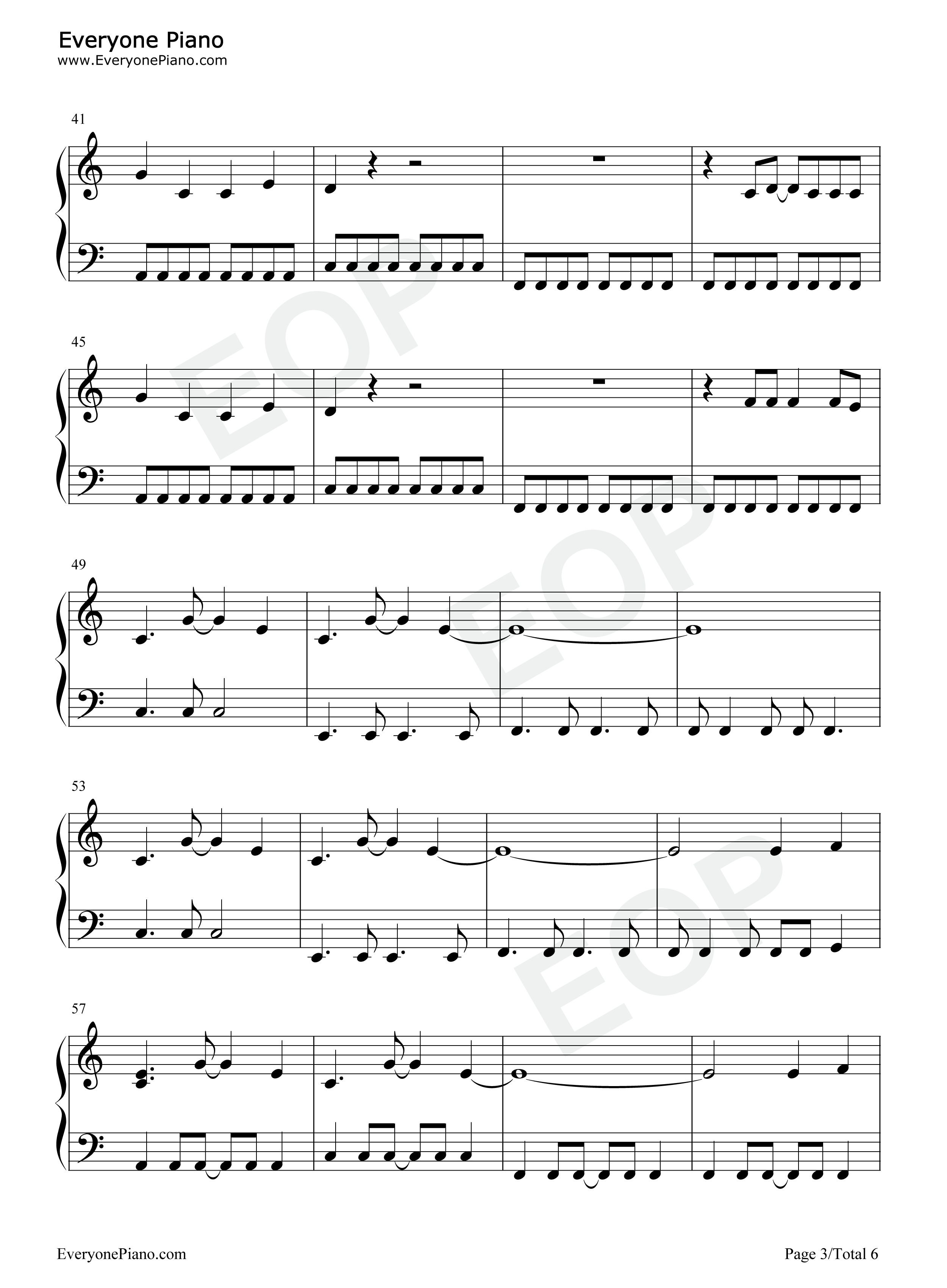 Use Somebody钢琴谱-Kings of Leon3