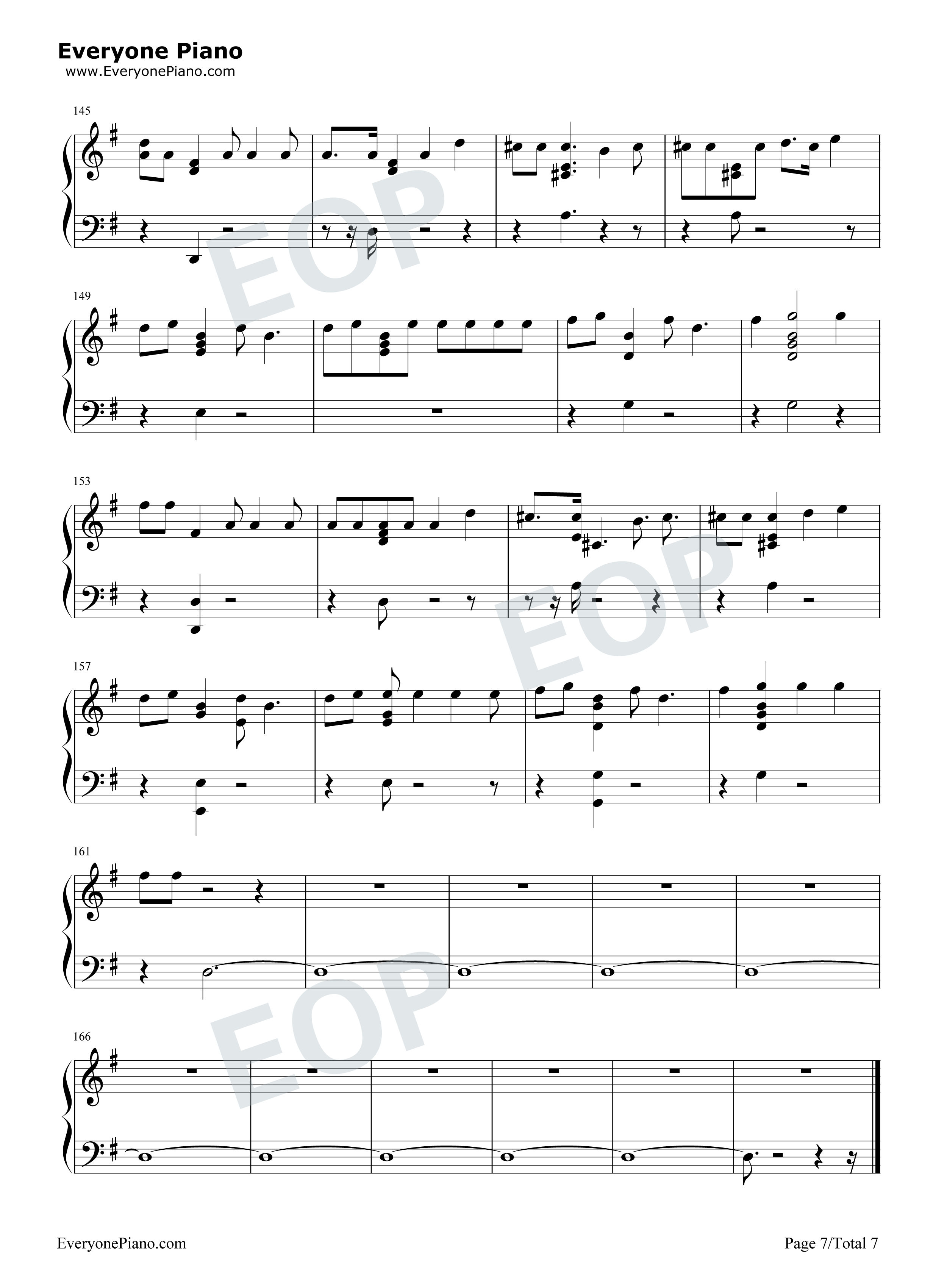Getaway Car钢琴谱-Taylor Swift7