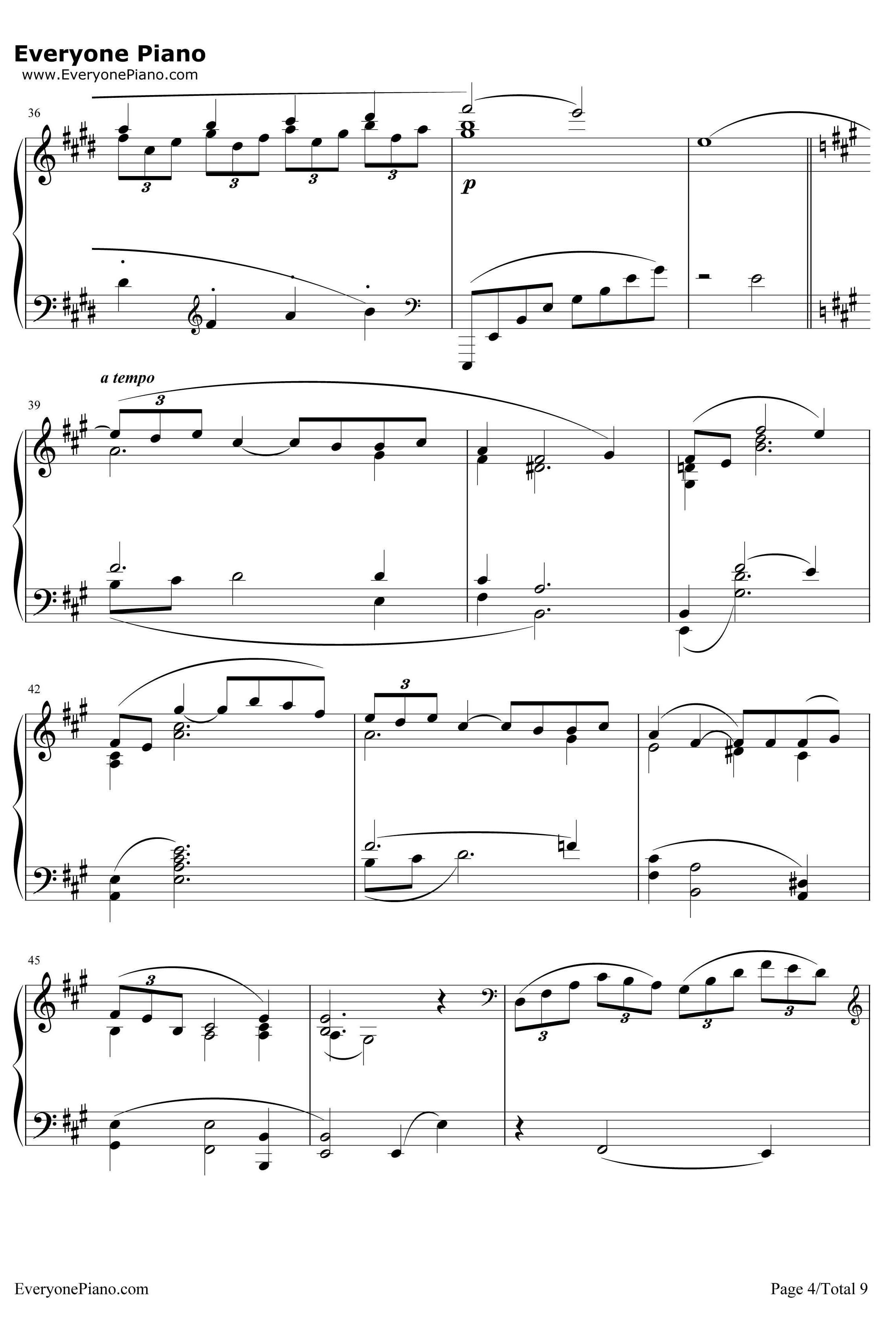 ArabesqueNo.1钢琴谱-ClaudeDebussy　4