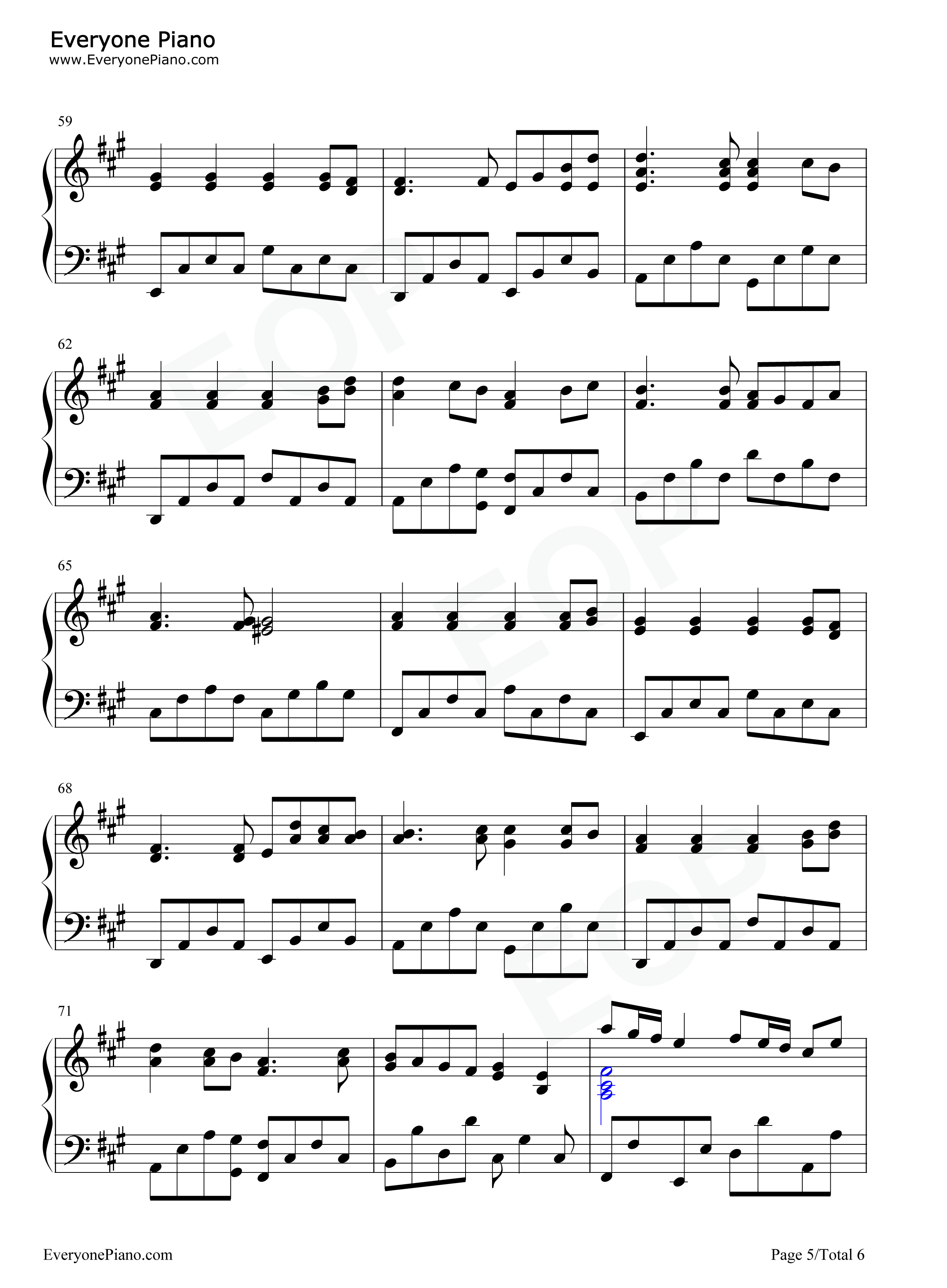光の旋律钢琴谱-Kalafina5