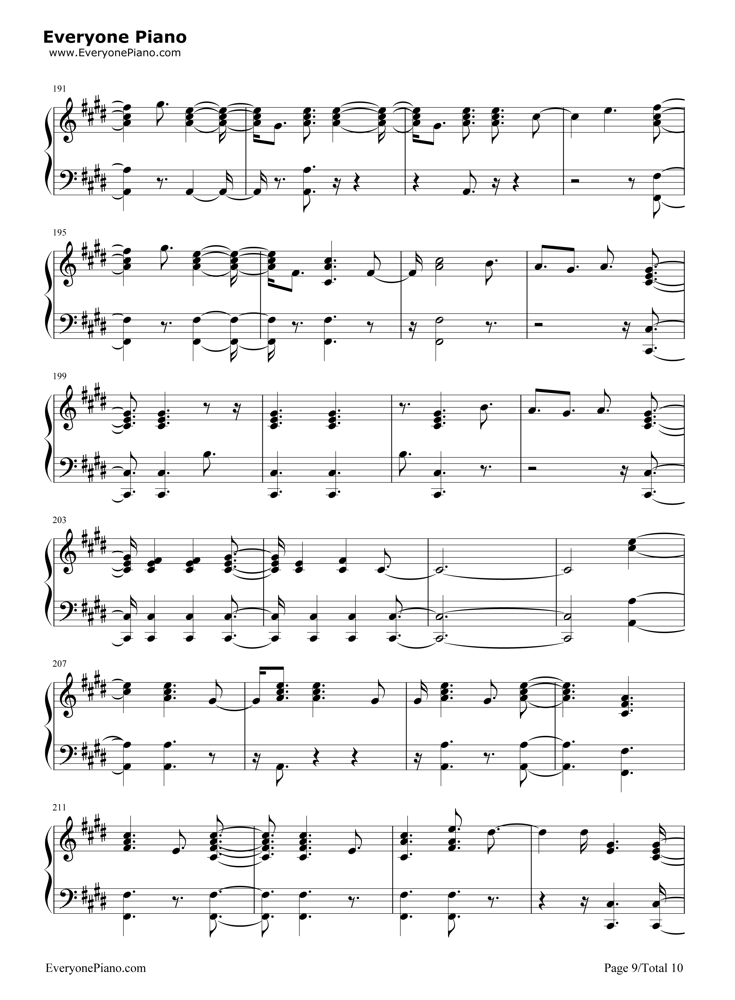 Witness钢琴谱-Katy Perry9