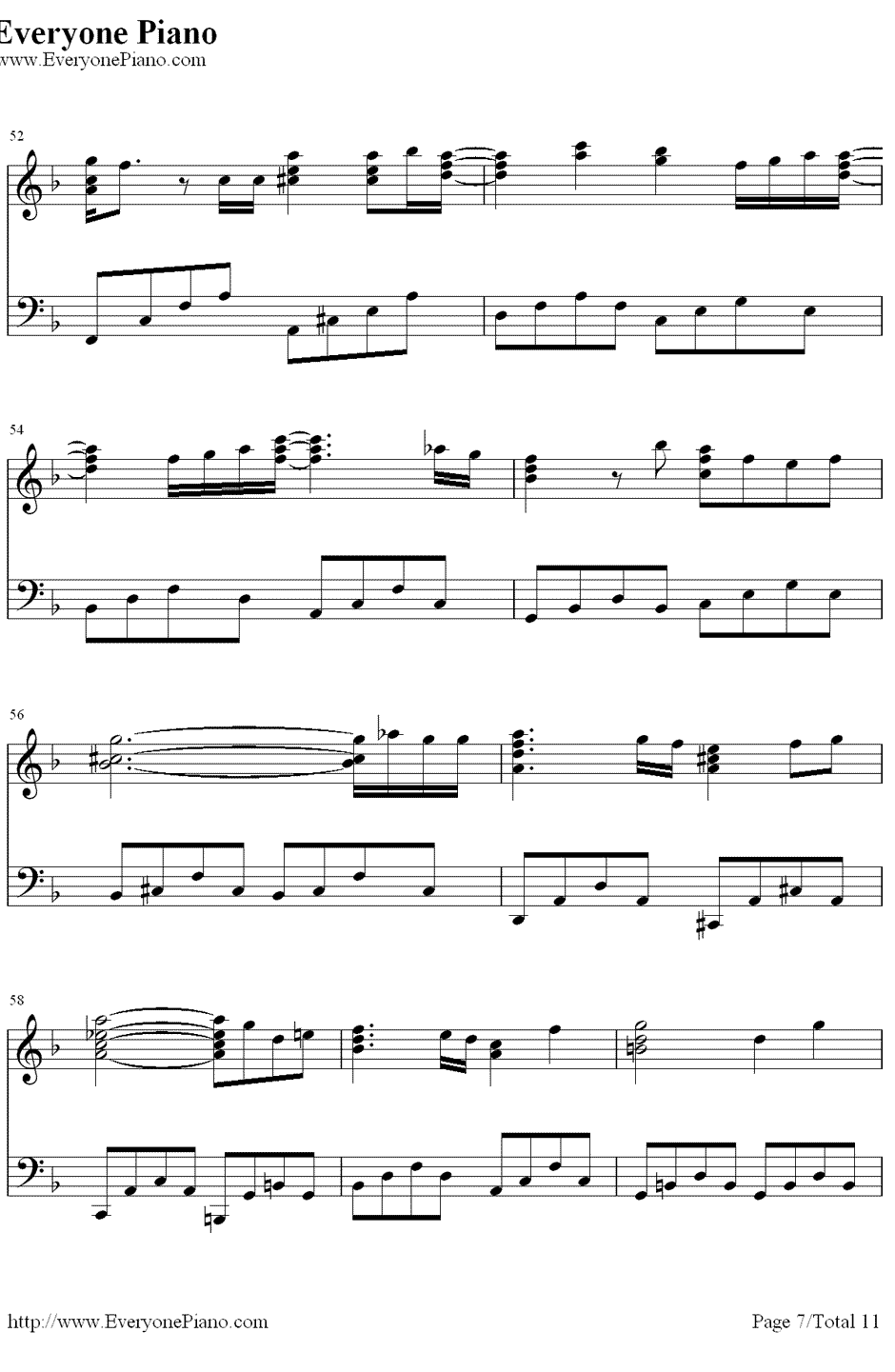 Likeastarinthenight钢琴谱-仓木麻衣-《黑暗天使》主题曲7