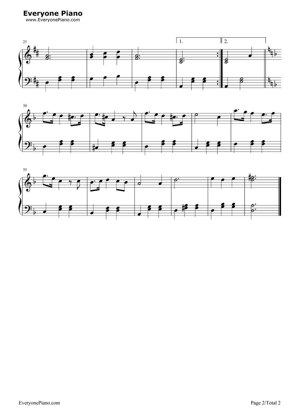 Conquest of Paradise钢琴谱-Vangelis2