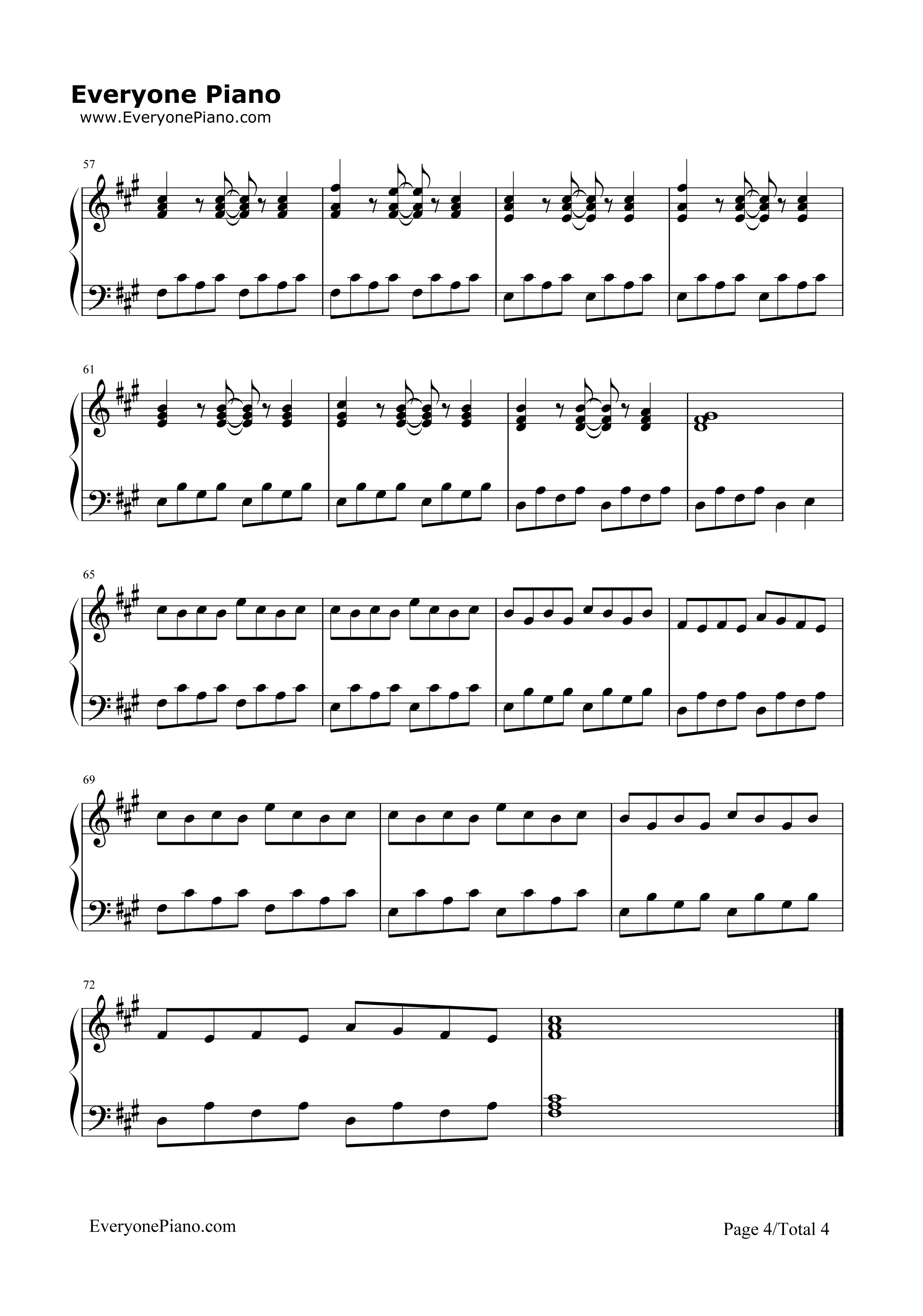 Down by the River钢琴谱-Milky Chance4