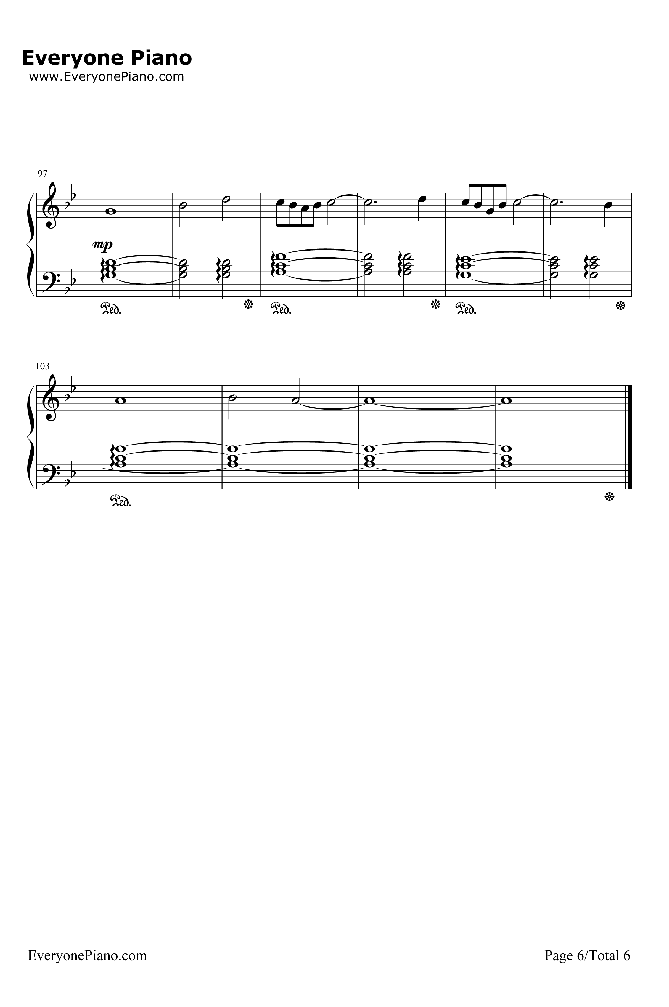 ColdLittleHeart钢琴谱-MichaelKiwanuka-大小谎言OP6
