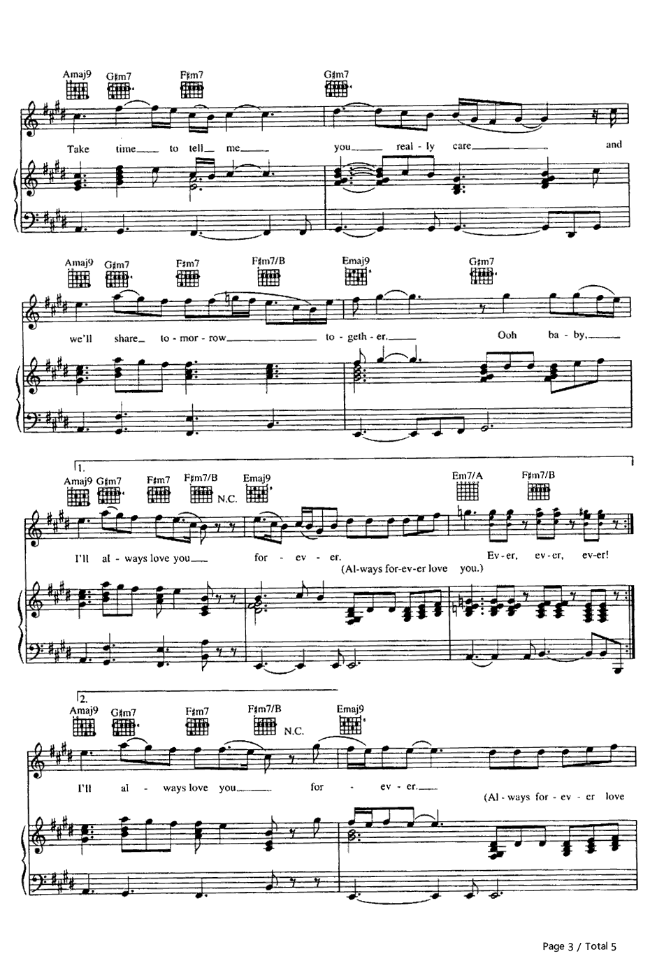 Always and Forever钢琴谱-LutherVandross3