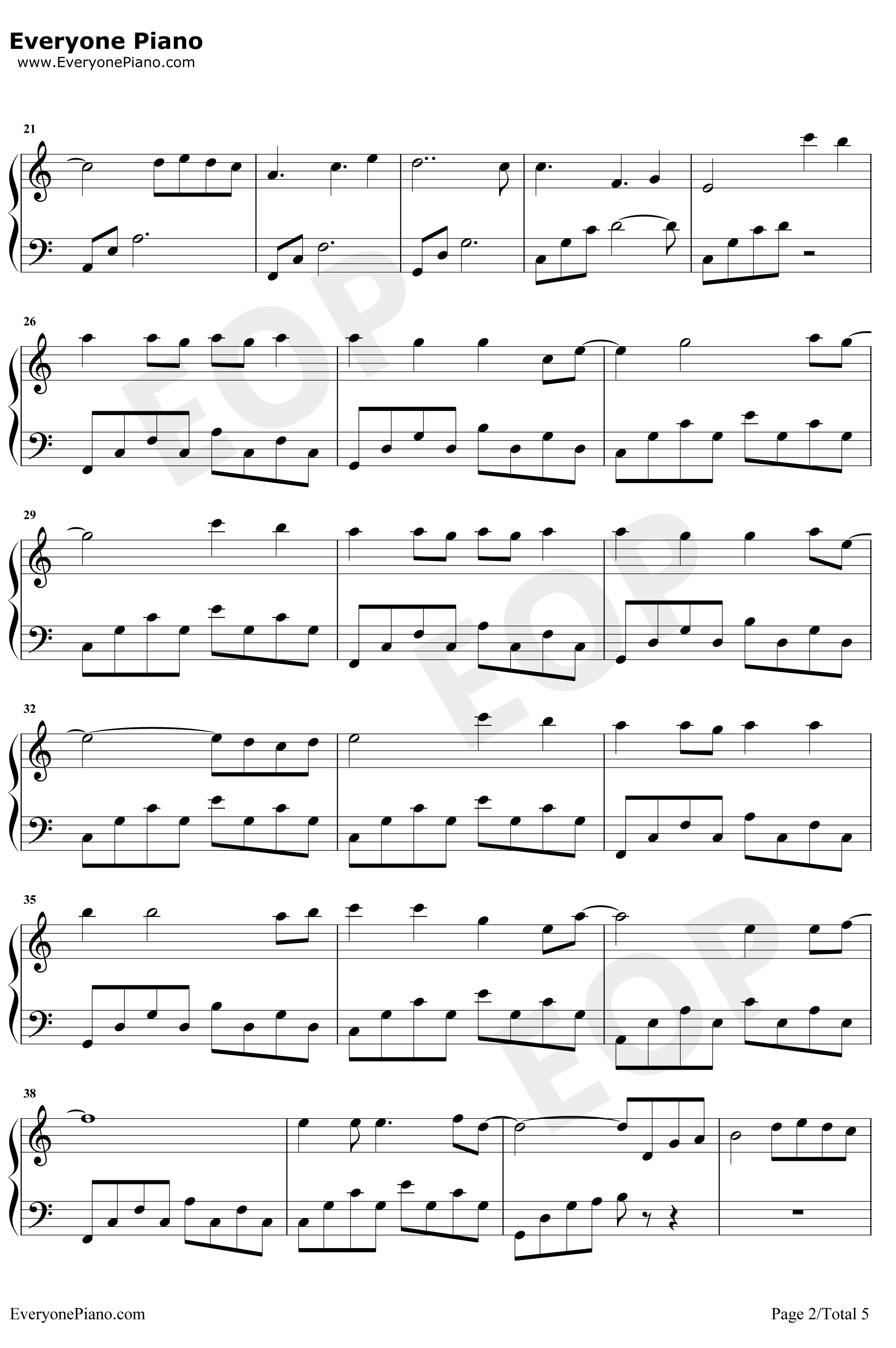 What Are Words钢琴谱-ChrisMedina-原版2