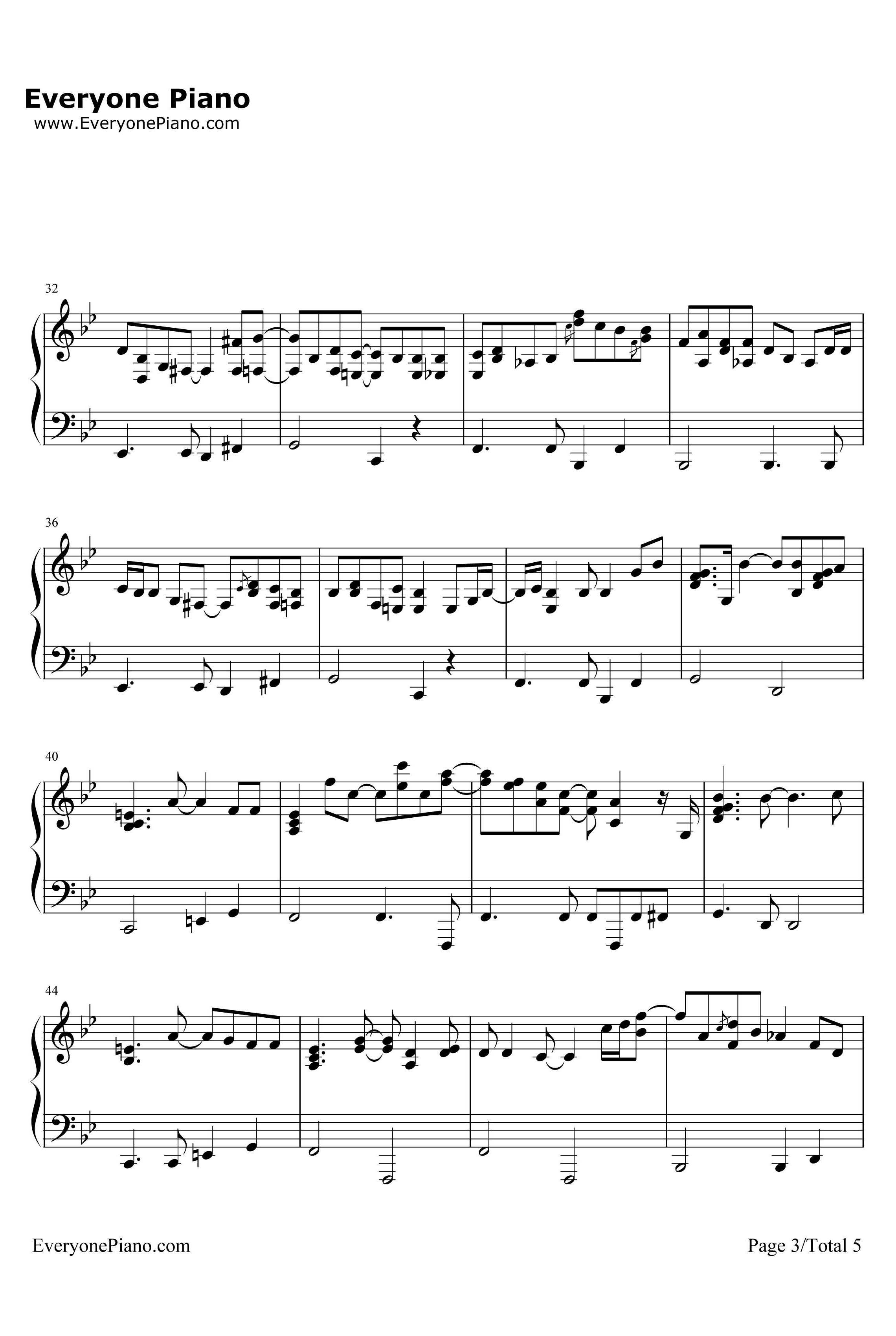 Don't Know Why钢琴谱-NorahJones　诺拉·琼斯　3