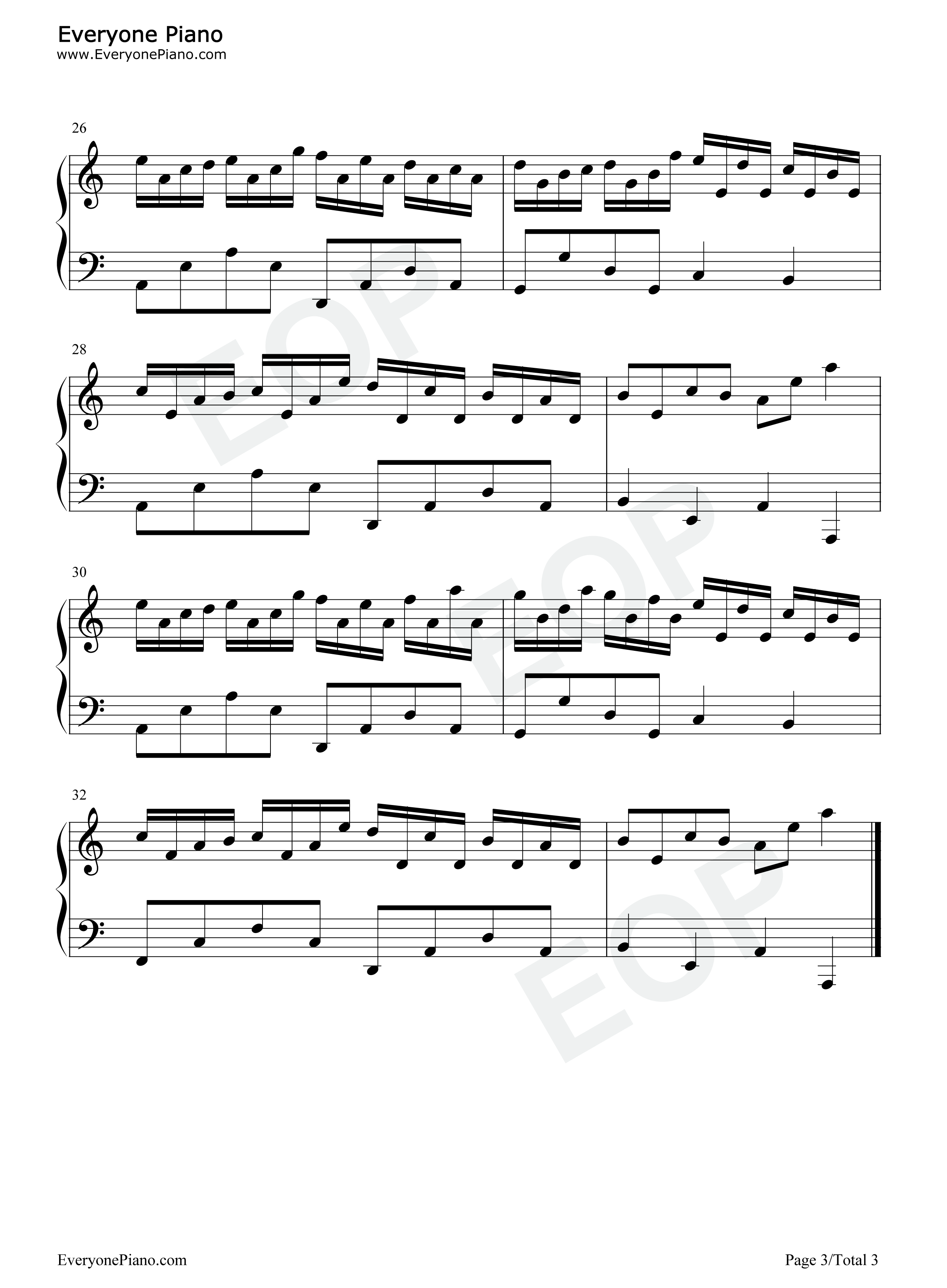 克罗地亚狂想曲钢琴谱-马克西姆·姆尔维察3
