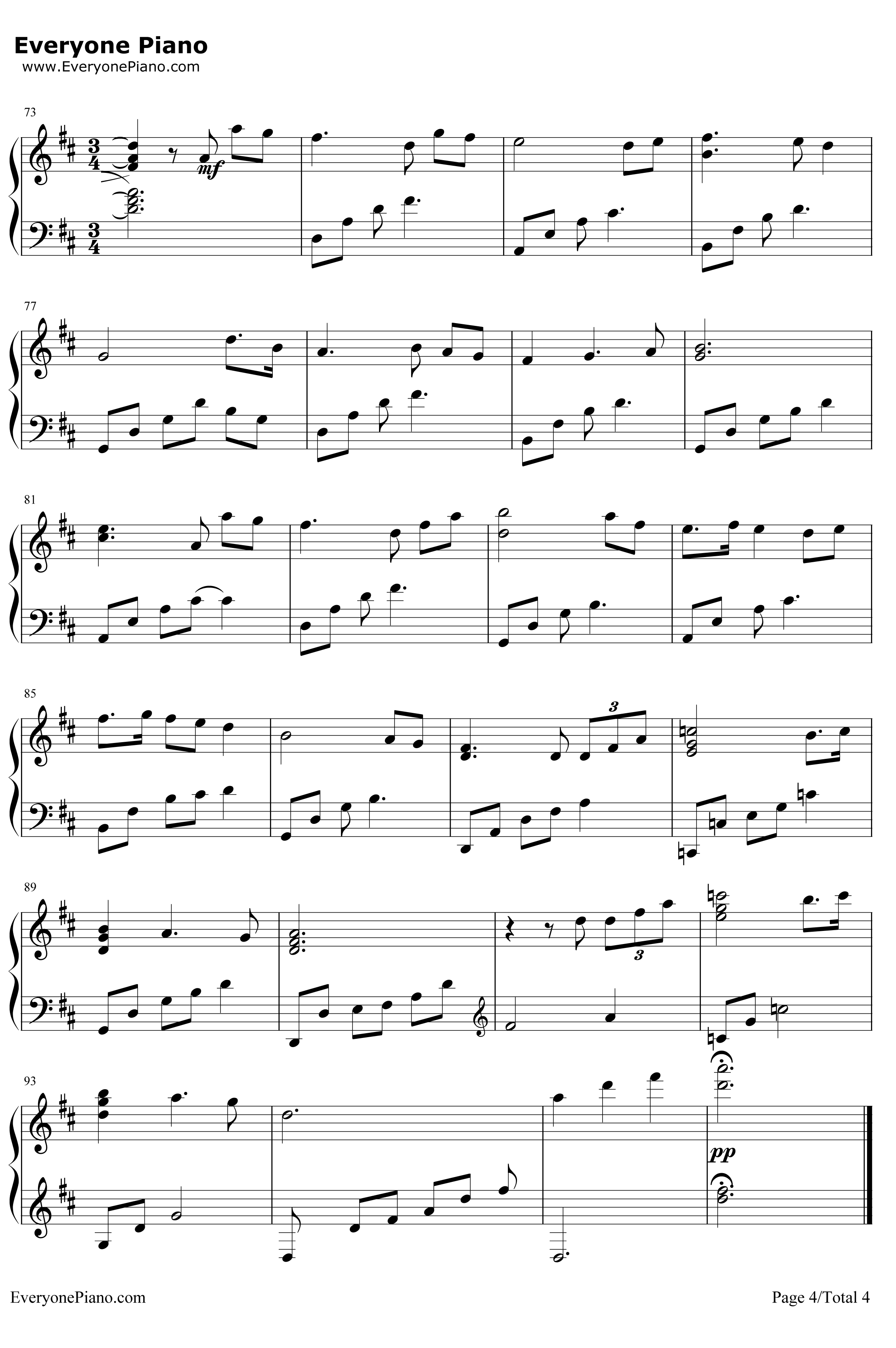 The Ludlows钢琴谱-JamesHorner-影片燃情岁月主题曲4
