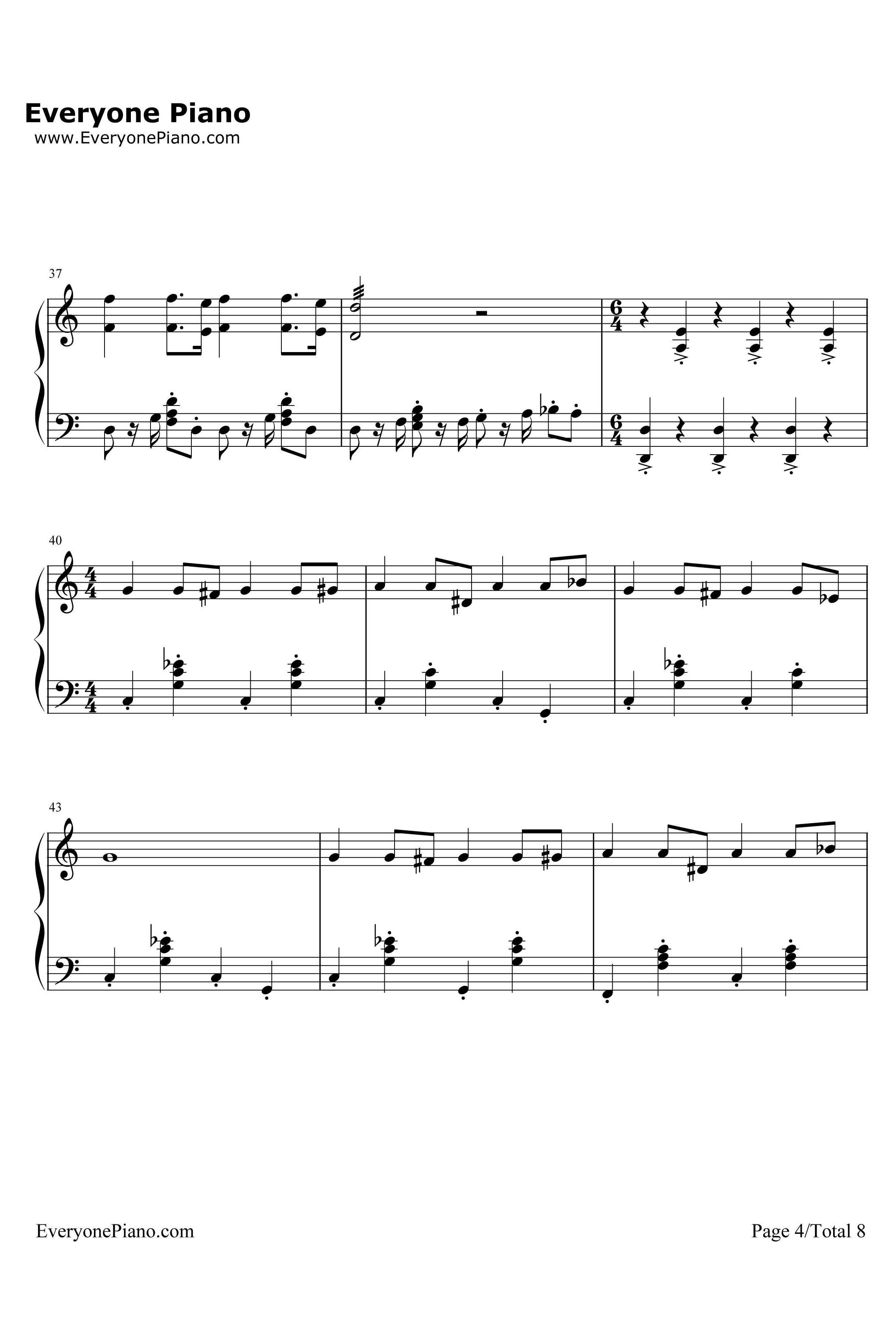 Discombobulate钢琴谱-HansZimmer-SherlockHolmesTheme4