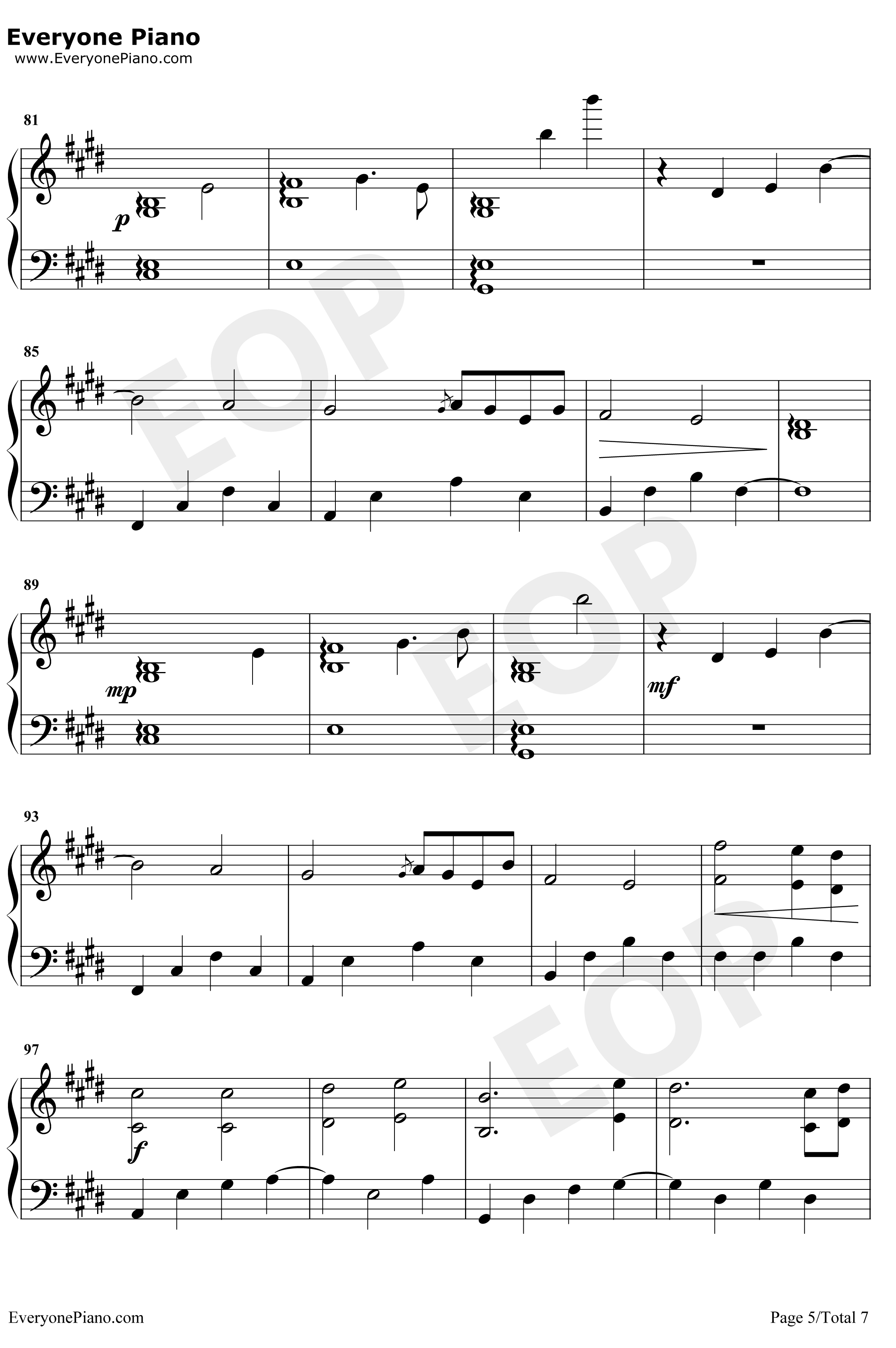 WhatIFeelWhenISeeHer钢琴谱-Xeuphoria-Xeuphoria5