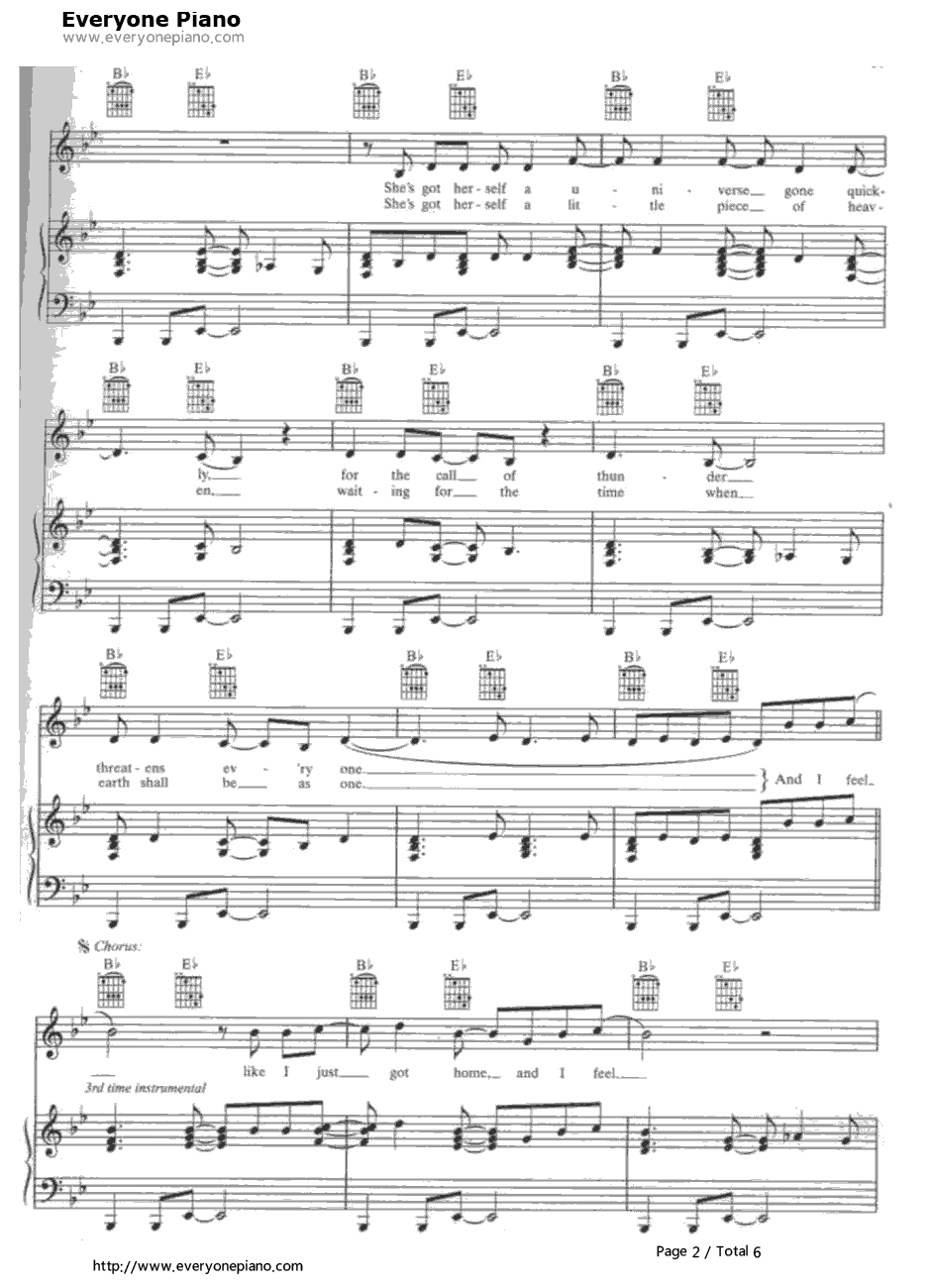 Ray of Light钢琴谱-Madonna2