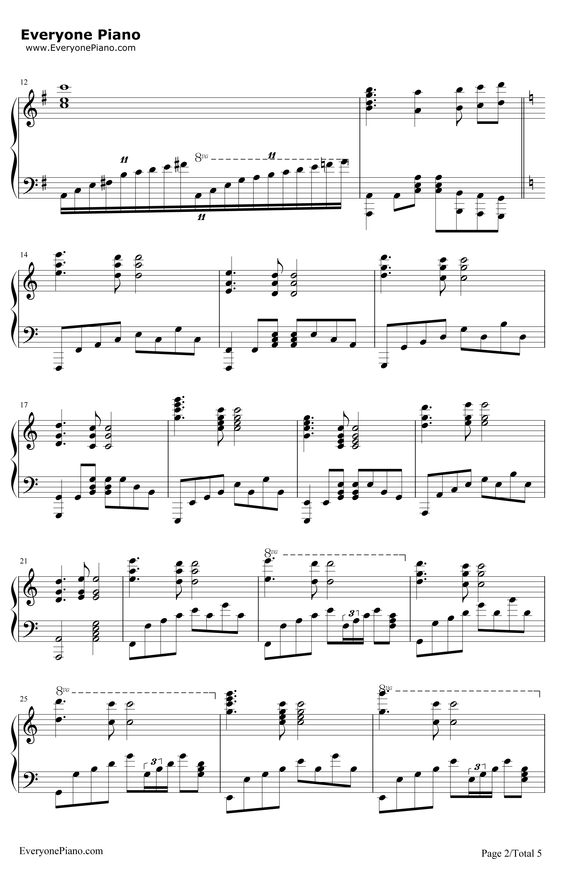 BravelyYou钢琴谱-Lia-CharlotteOP2