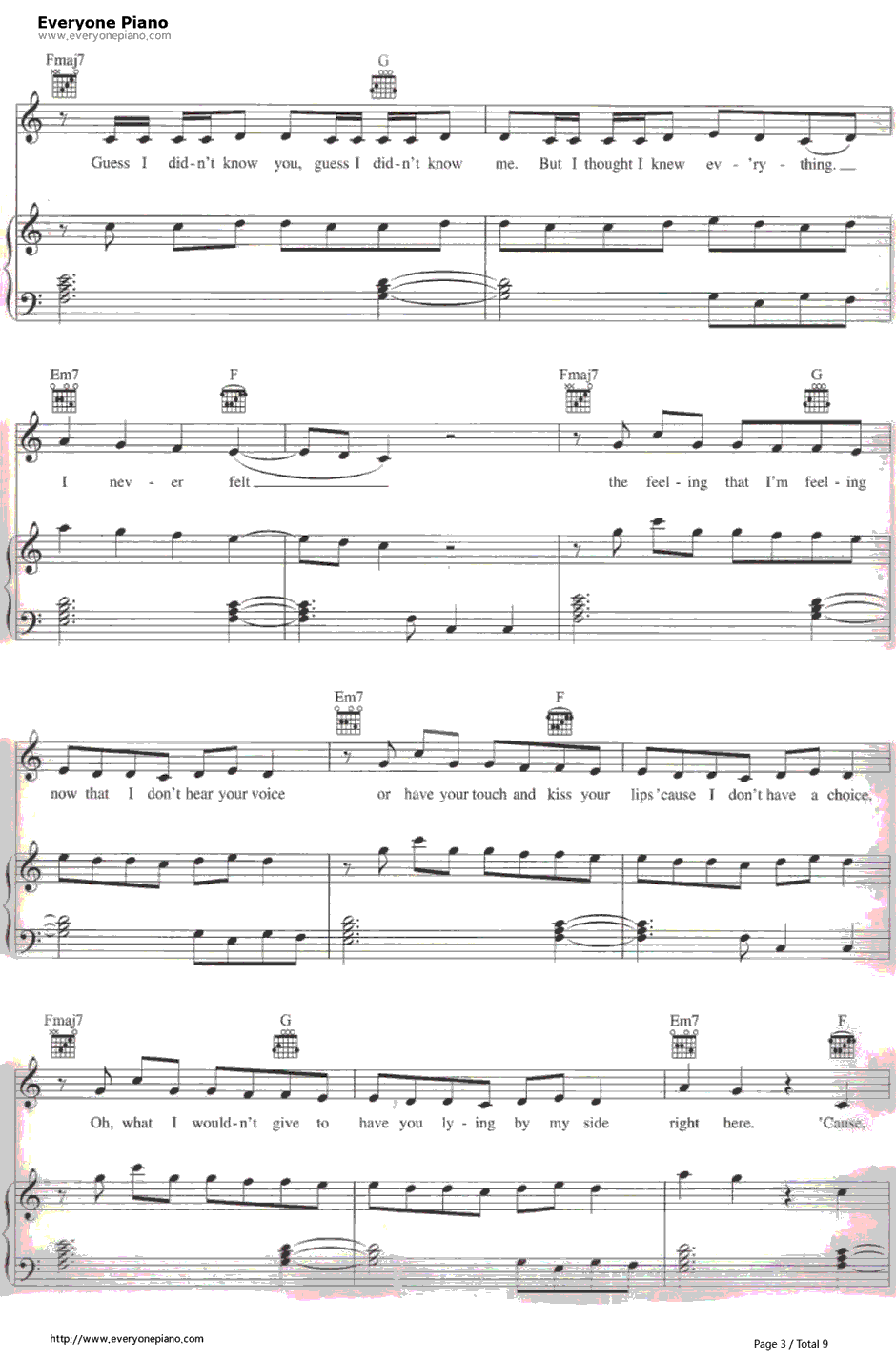 We Belong Together钢琴谱-MariahCarey3