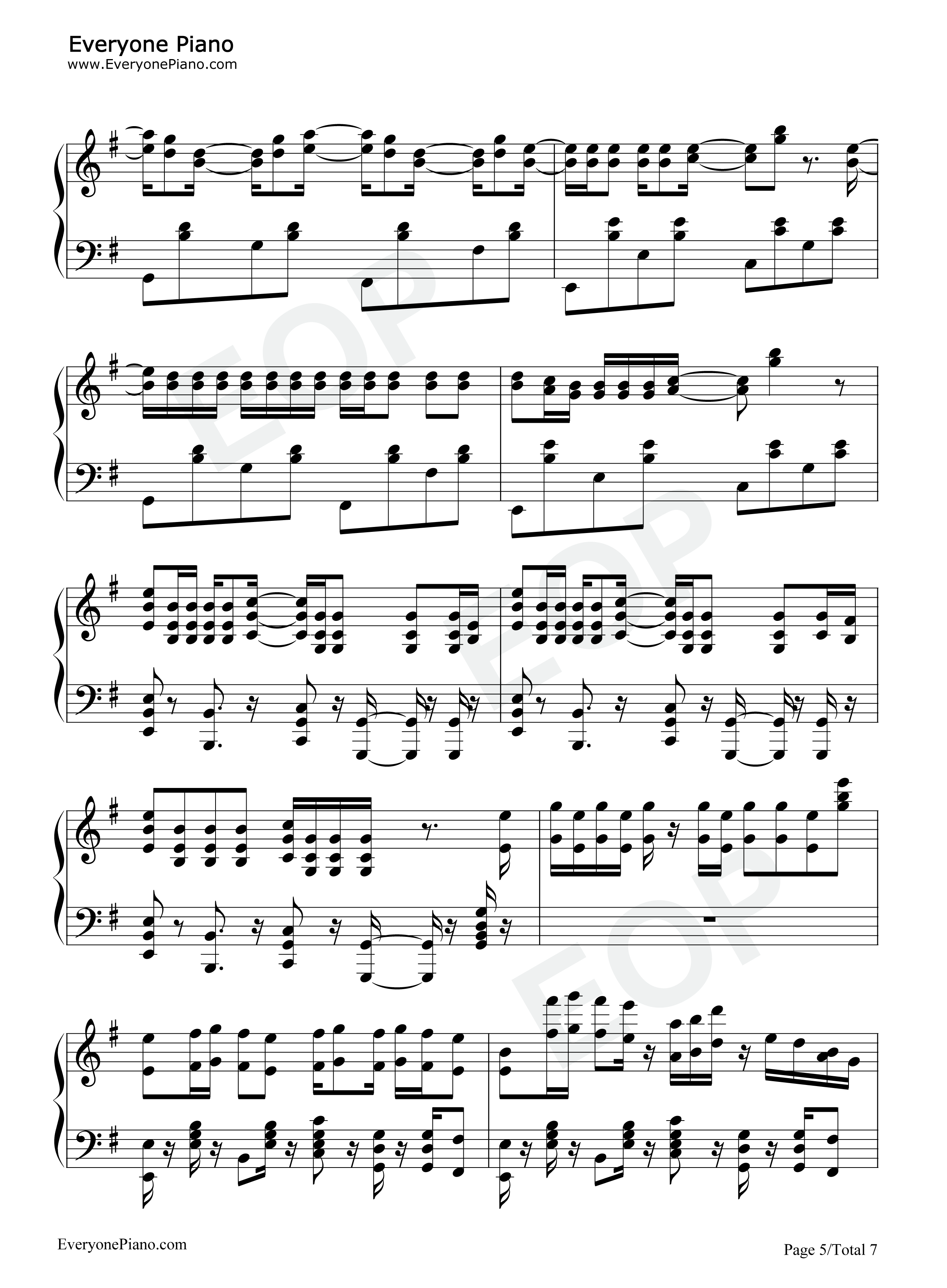 American Kids钢琴谱-Kenny Chesney5