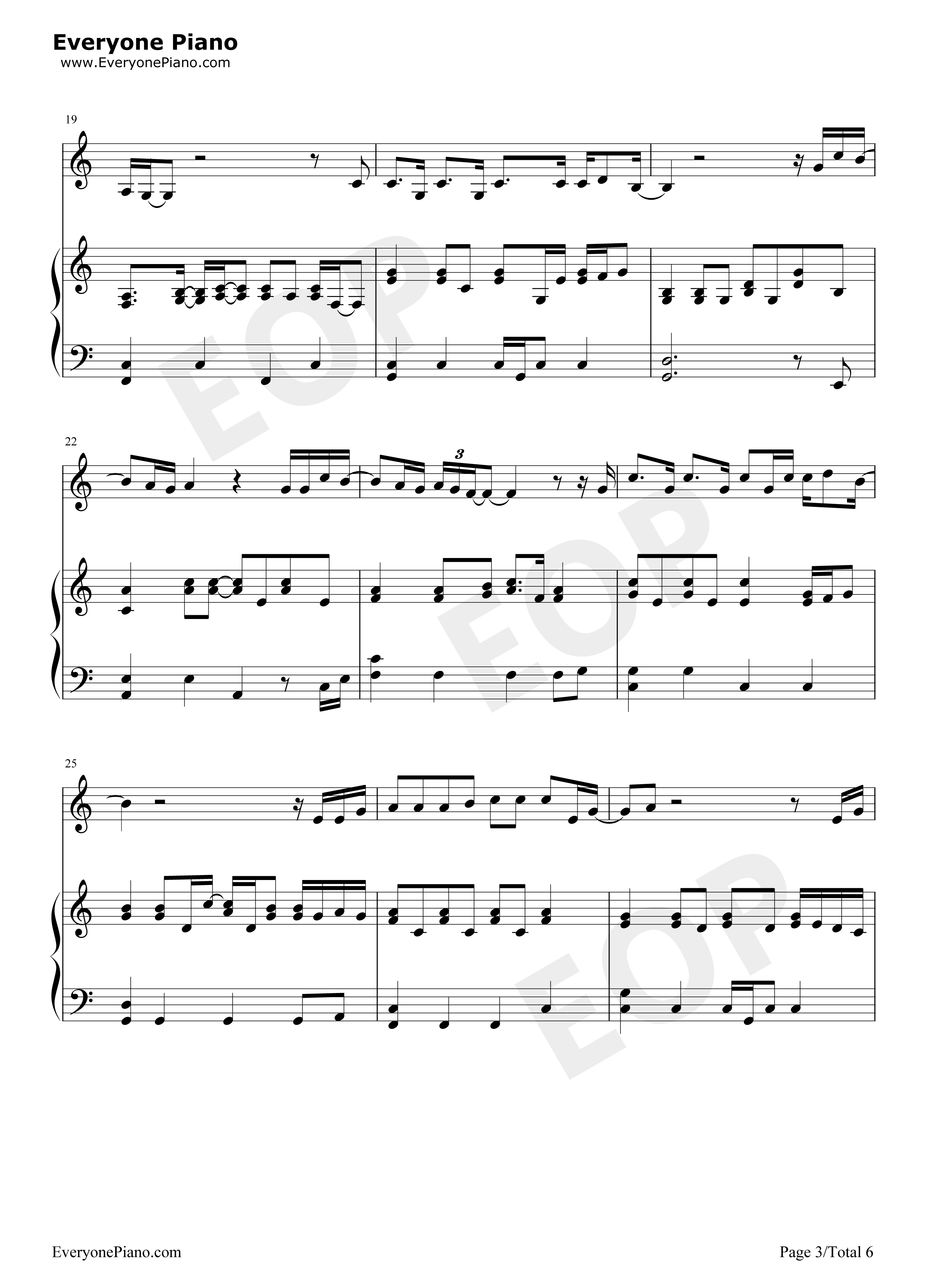 Always Remember Us This Way钢琴谱-Lady Gaga3