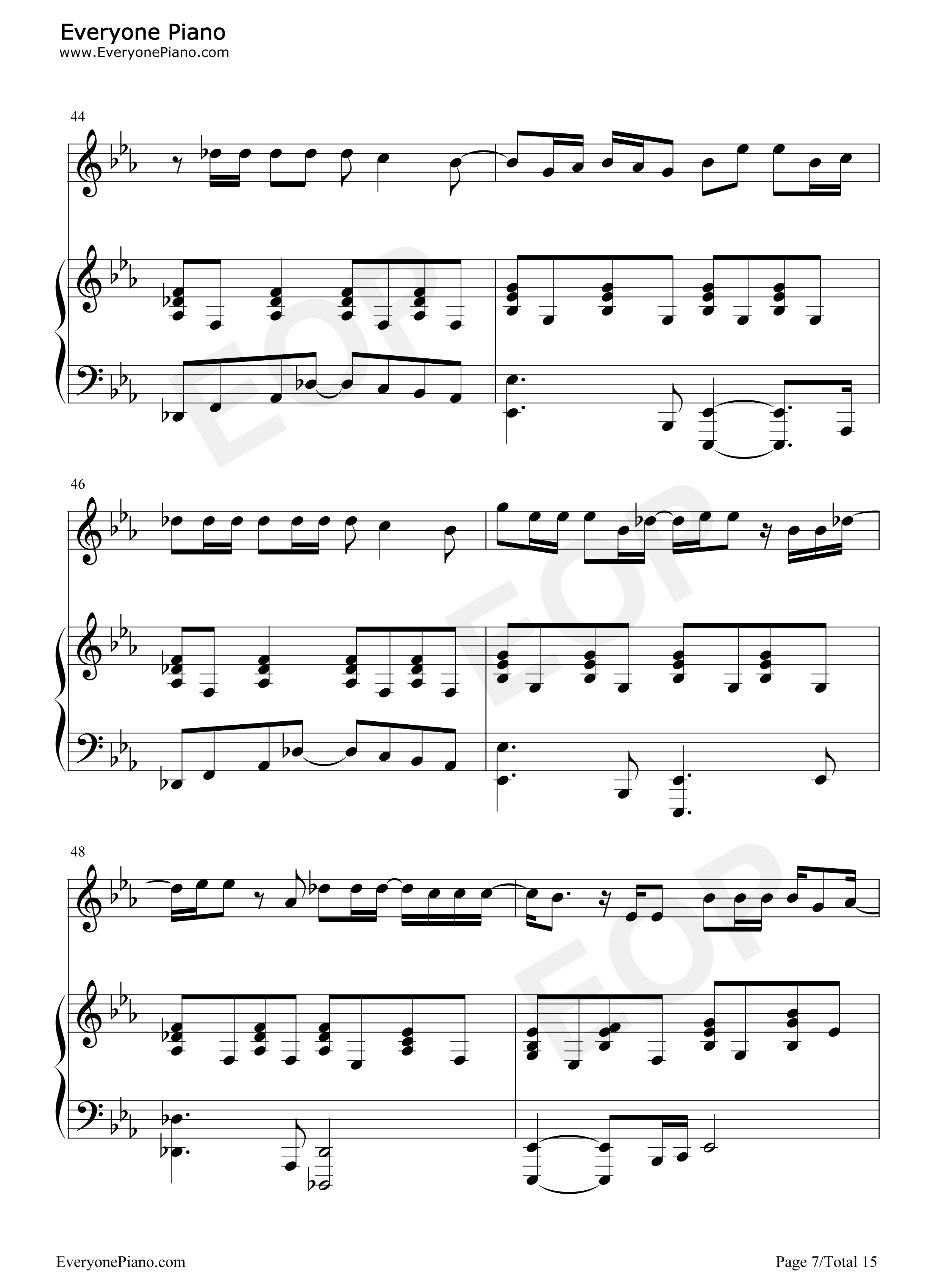 One Last Time钢琴谱-Christopher Jackson7