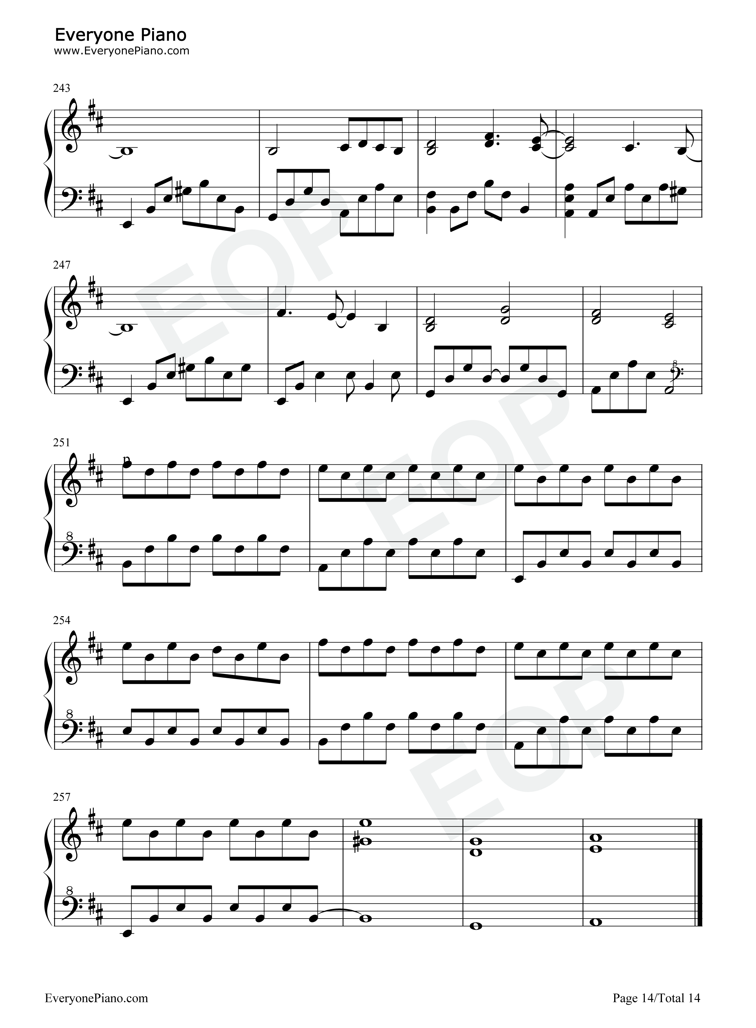 Far From Heaven钢琴谱-Evanescence14