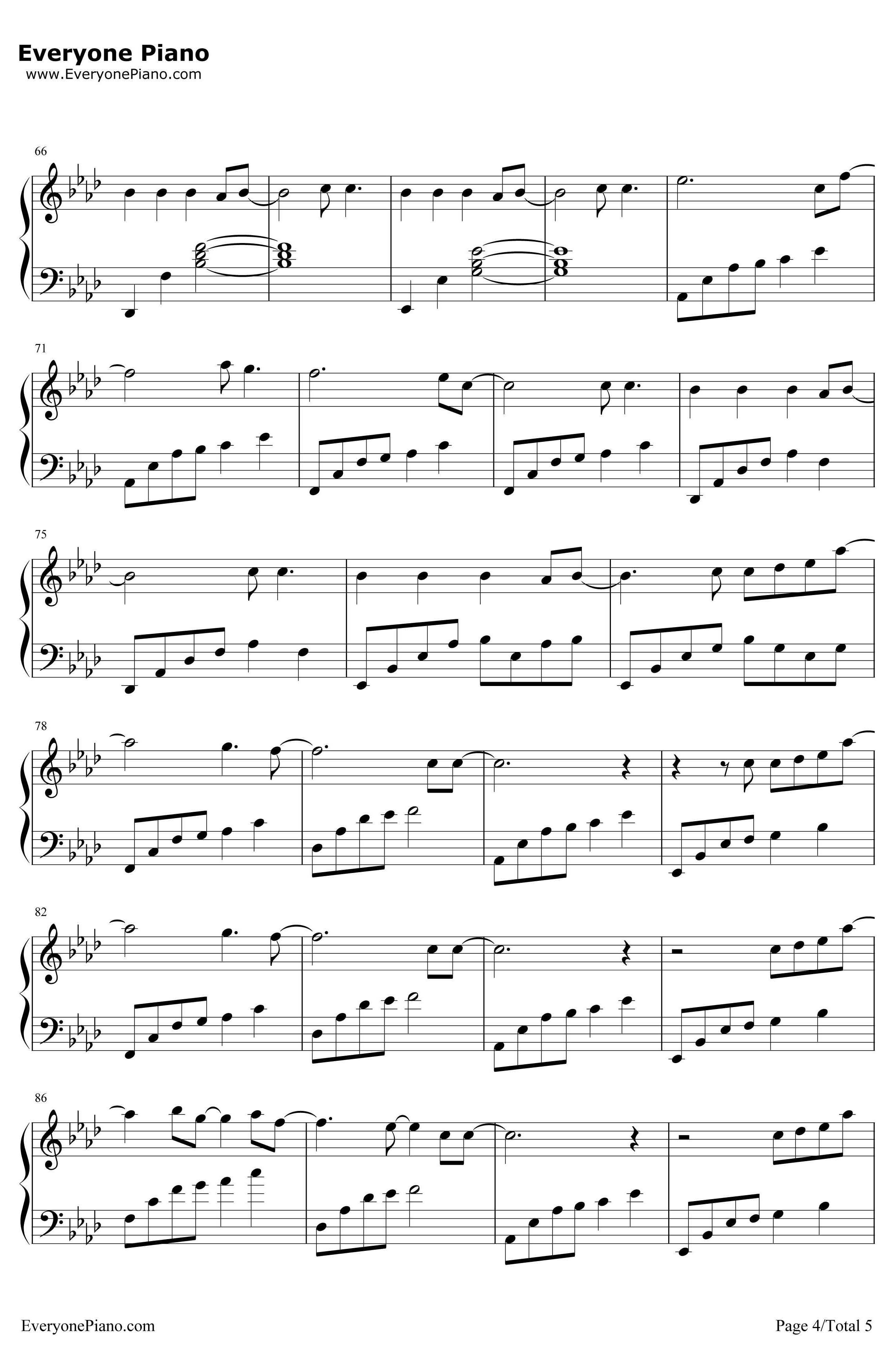 All of Me钢琴谱-JohnLegend-完整版4