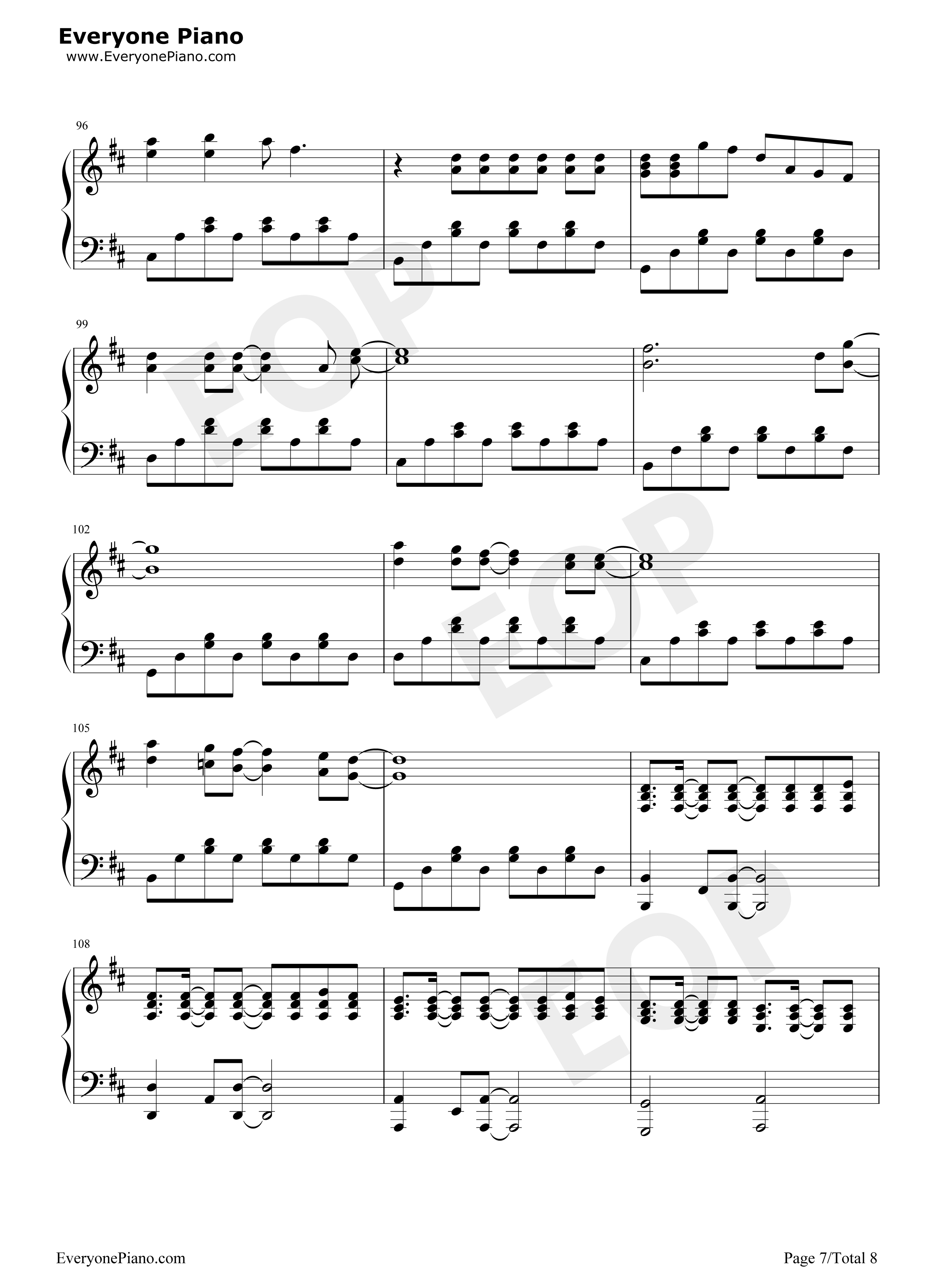 Because of You钢琴谱-The Piano Guys7
