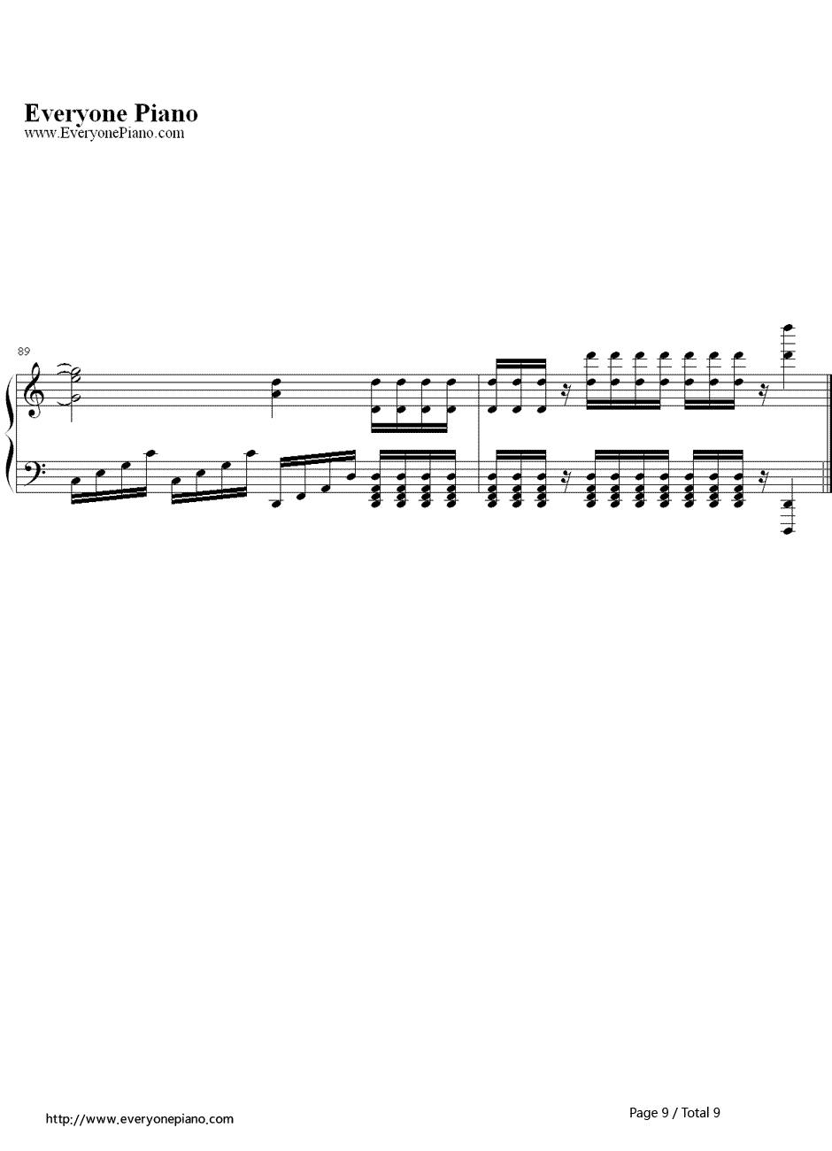 ChampionSelect（英雄联盟排位音乐）钢琴谱-LeagueofLegends英雄联盟9