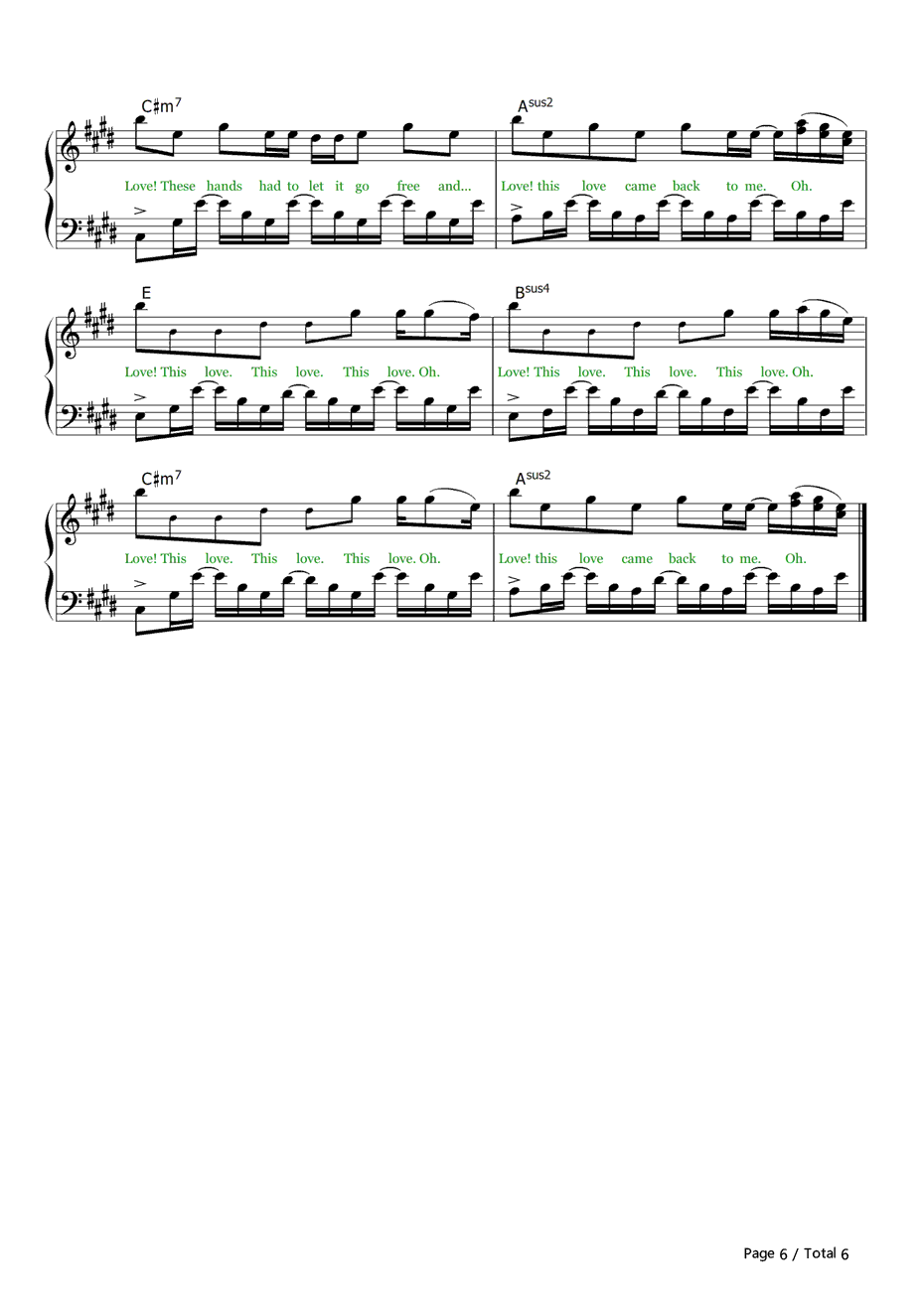 ThisLove钢琴谱-TaylorSwift6