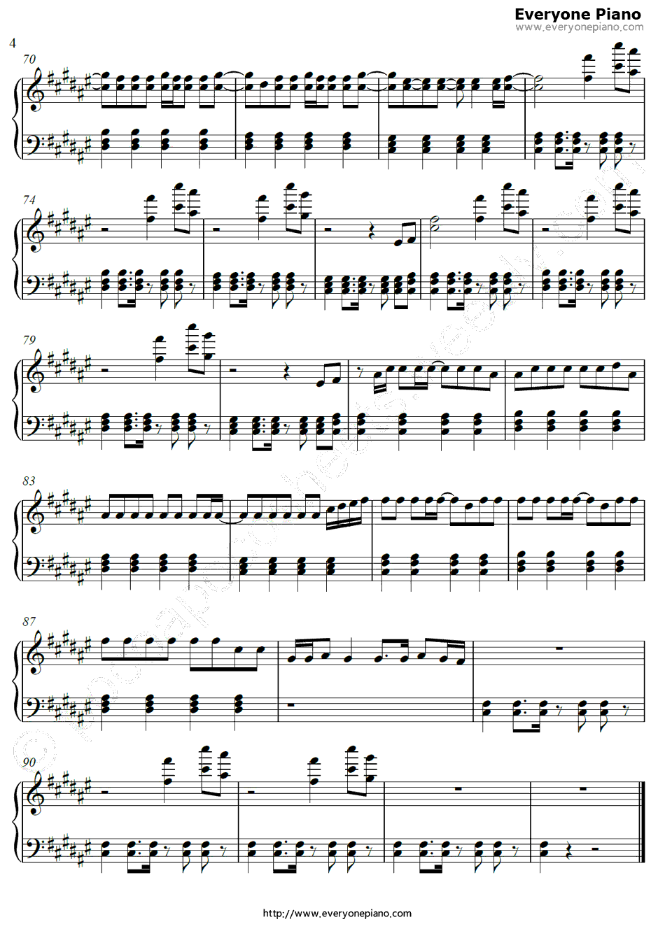 Good Life钢琴谱-OneRepublic4