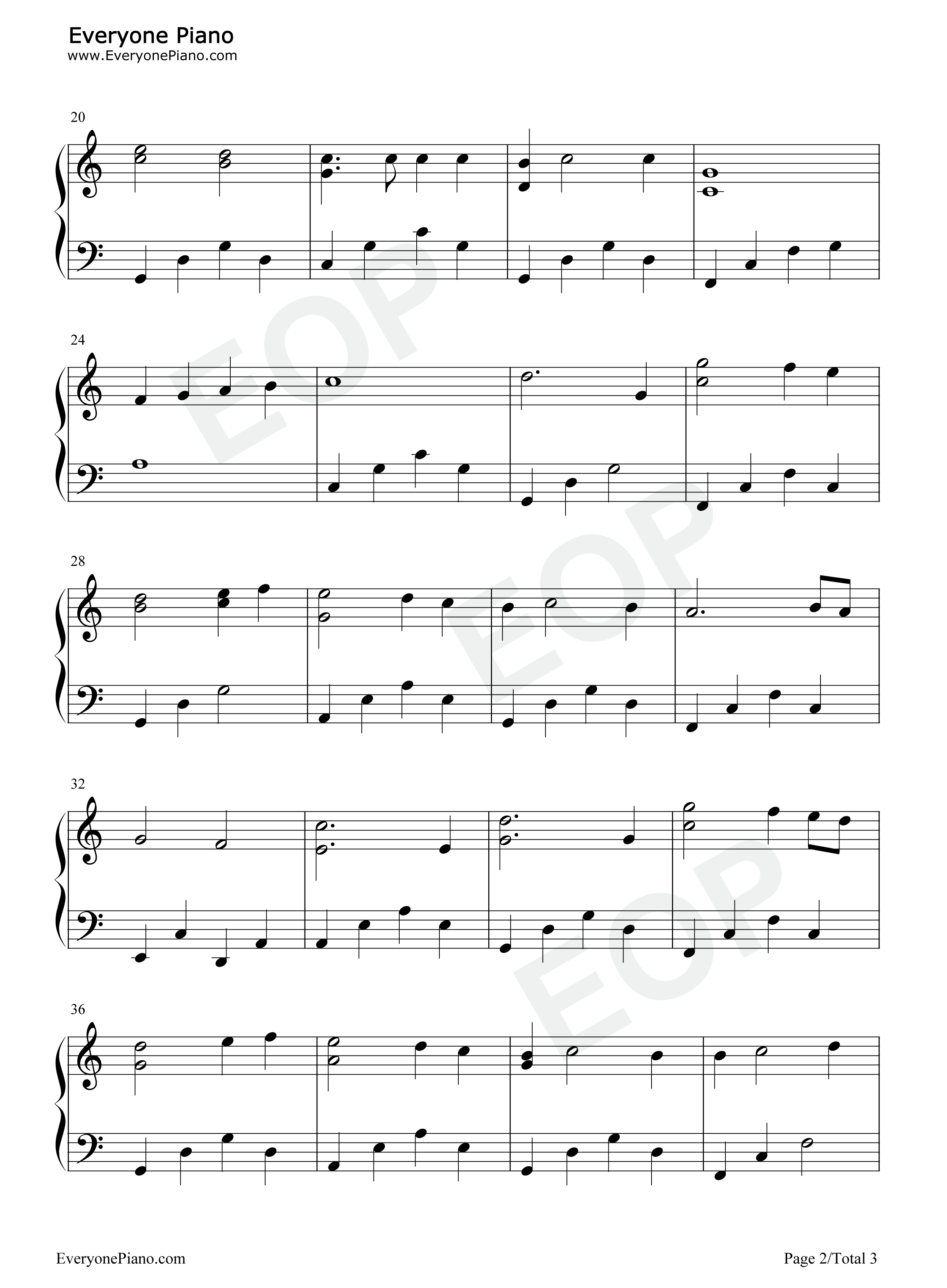 我心永恒钢琴谱-Celine Dion2
