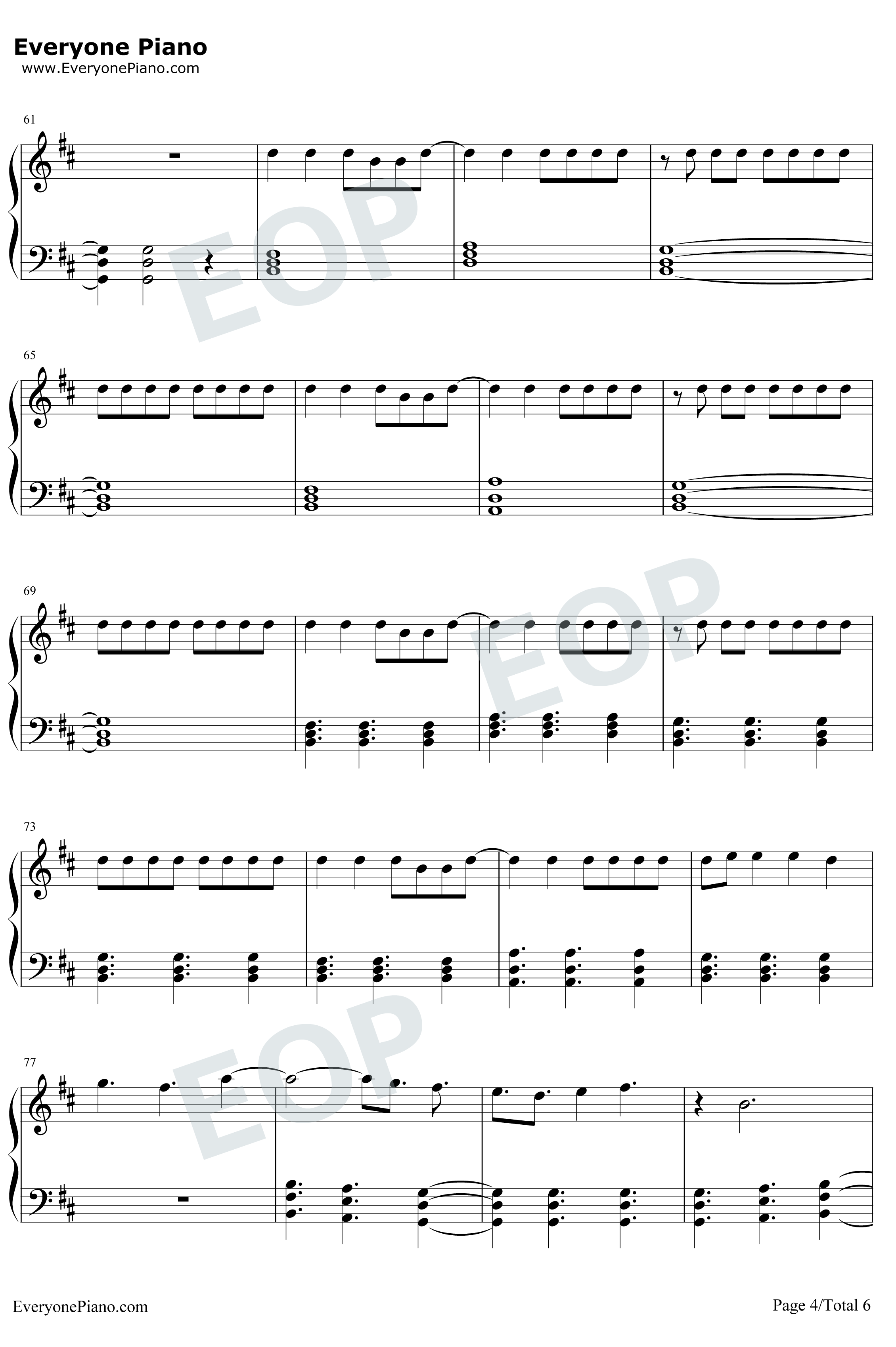 Rescue Me钢琴谱-30 Seconds To Mars4