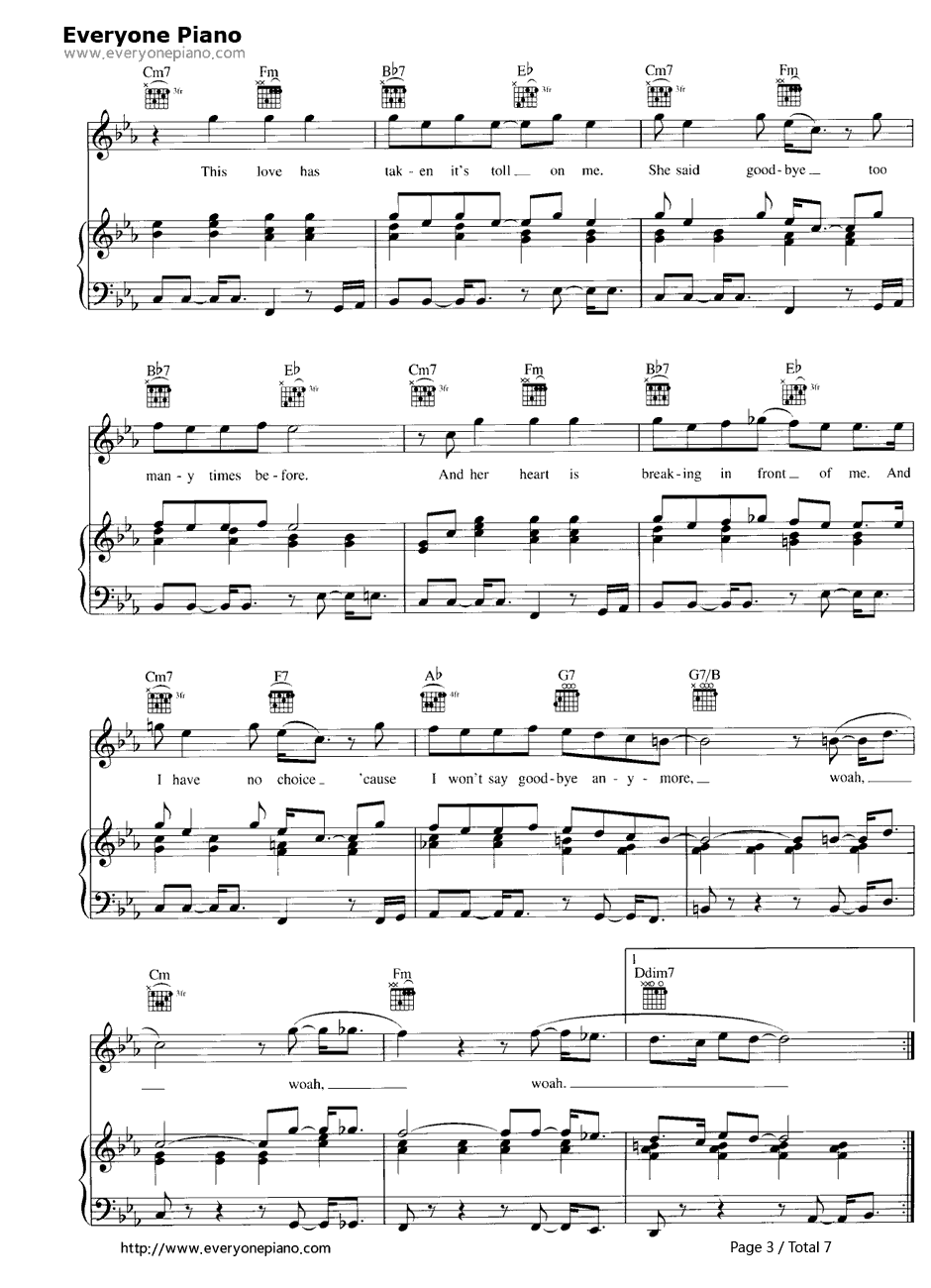 This Love钢琴谱-Maroon53