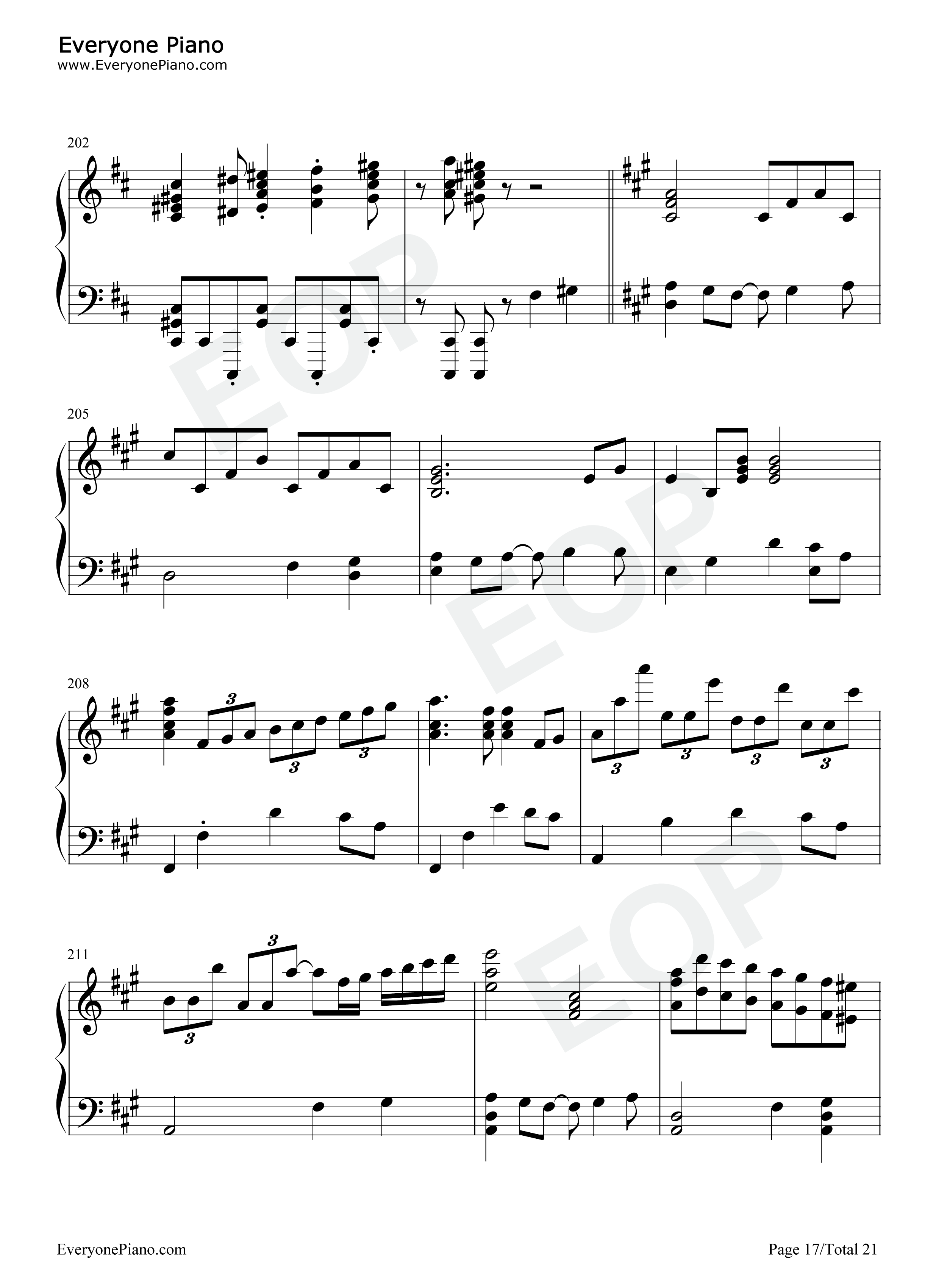 Leap of faith钢琴谱-fripSide17